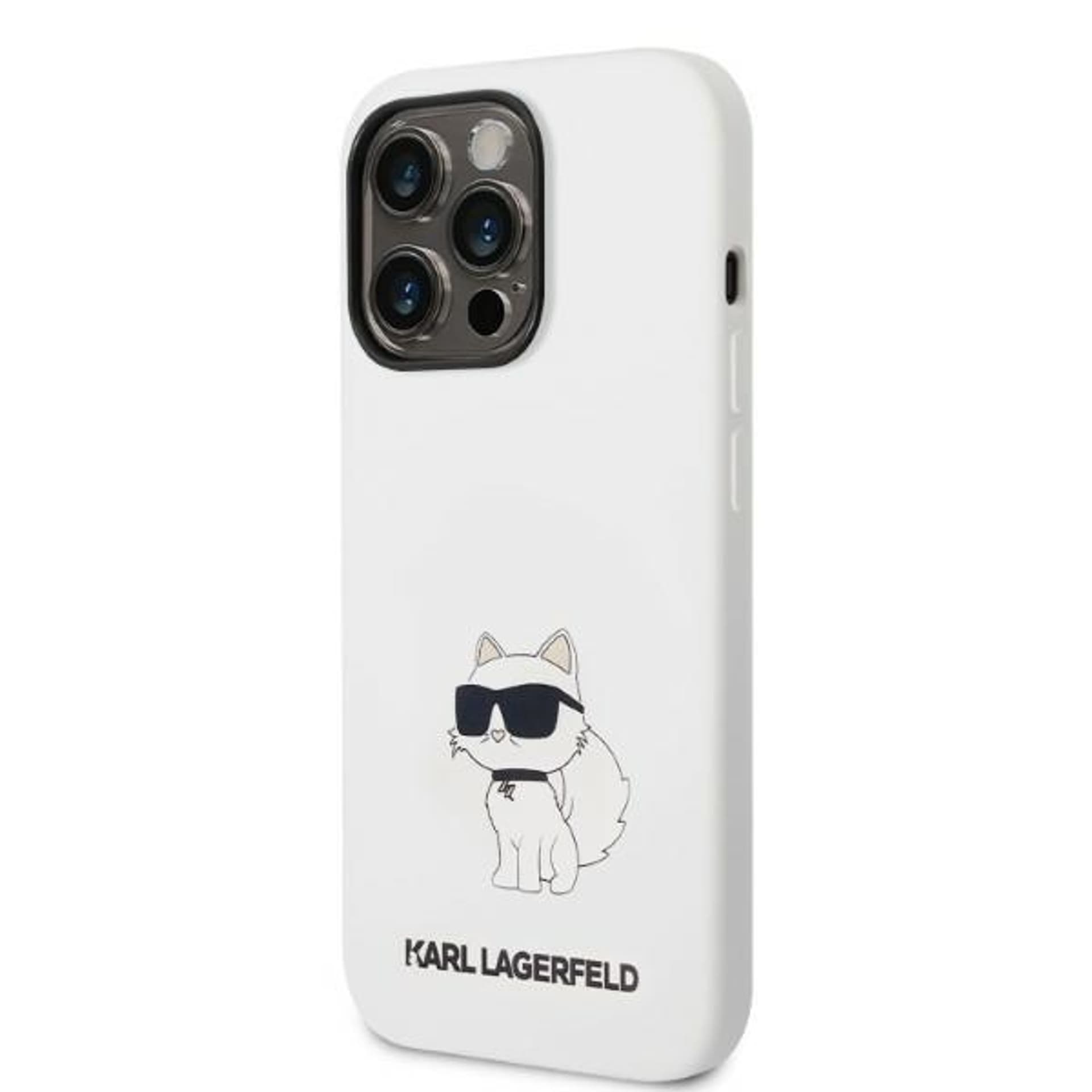 

Karl Lagerfeld KLHMP14LSNCHBCH iPhone 14 Pro 6,1" hardcase biały/white Silicone Choupette MagSafe