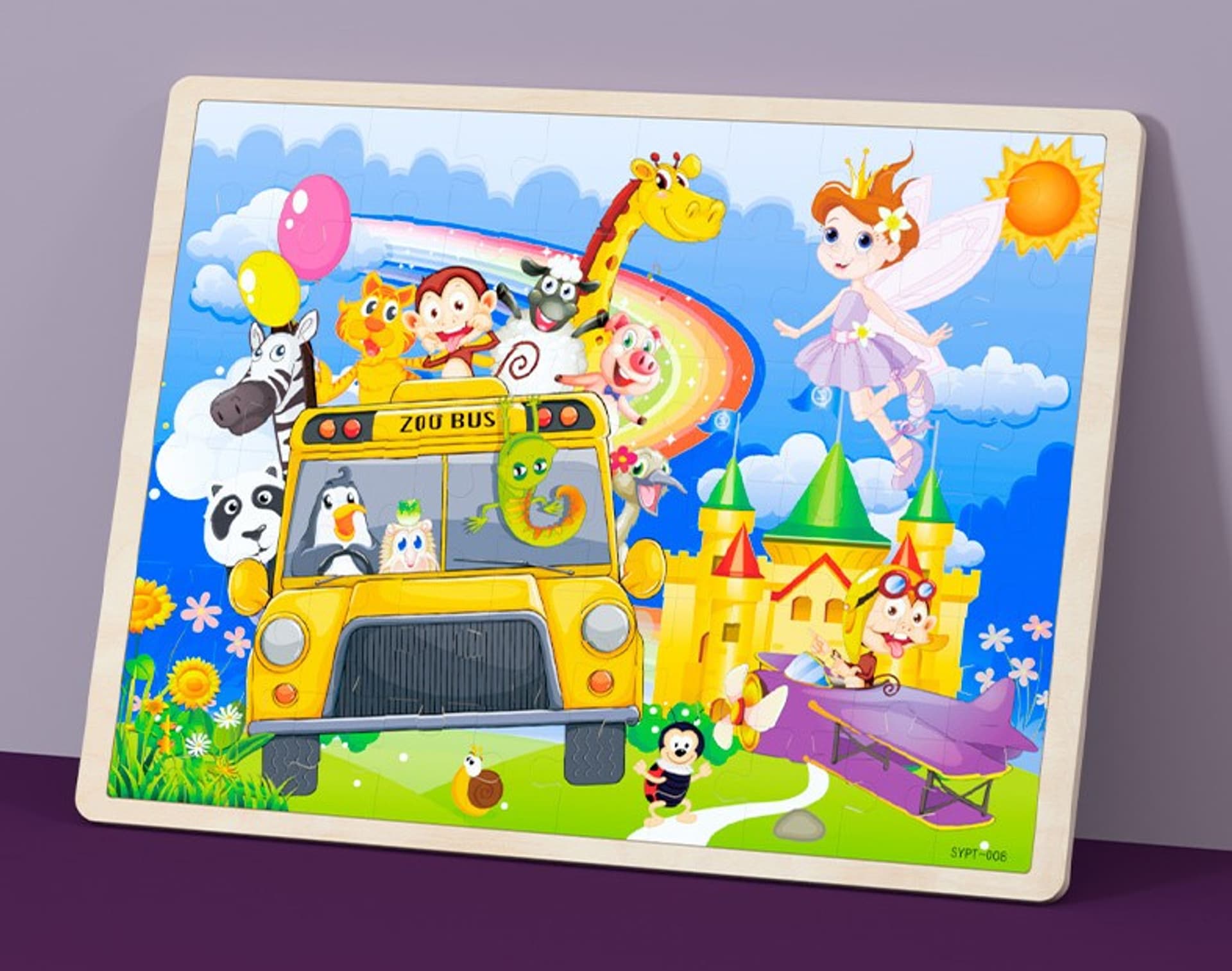 

PUZZLE DREWNIANE AUTOBUS JHTOY-992