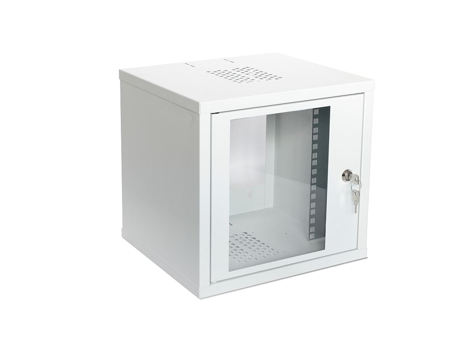 

Szafka wisząca 10'' 6U 315x300 drzwi szklane RAL7035
