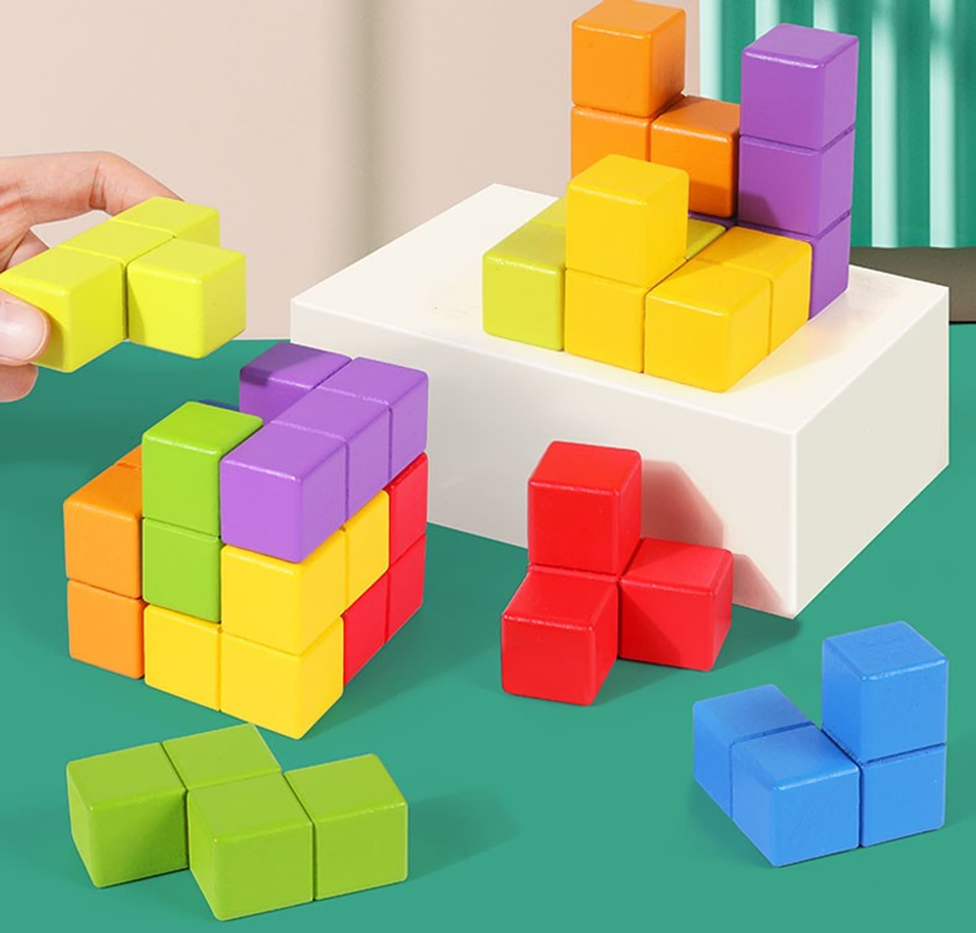 

GRA ZRĘCZNOŚCIOWA LOGICZNA SORTER NAKŁADANKA PUZZLE TETRIS KOSTKA RUBIKA JHTOY-646