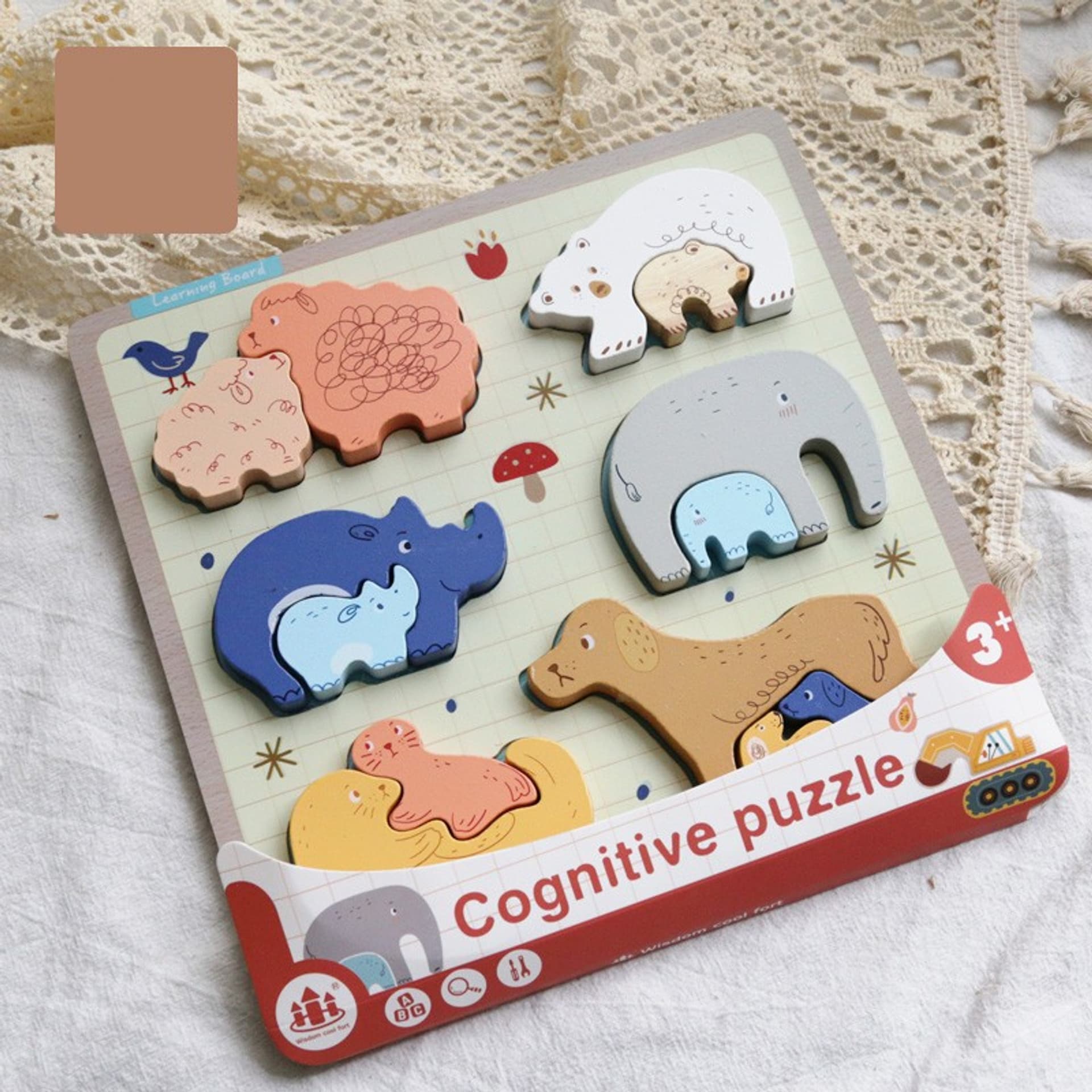 

PUZZLE DREWNIANE EDUKACYJNE ZWIERZĘTA Z MŁODYMI ZKB-2053