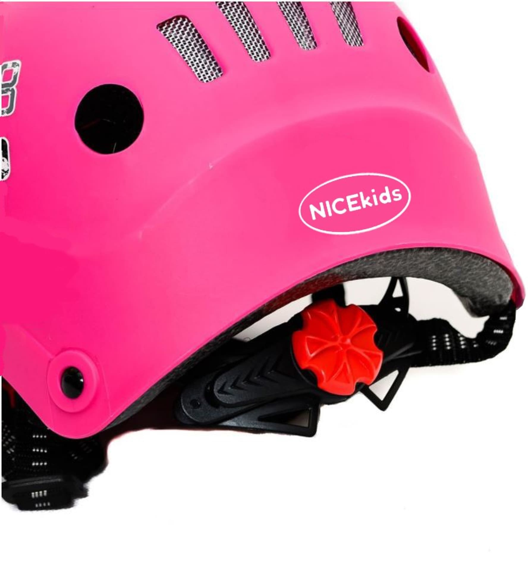 

KASK REGULOWANY RÓŻOWY NICEKIDS na hulajnoga rolki deskorolka rower