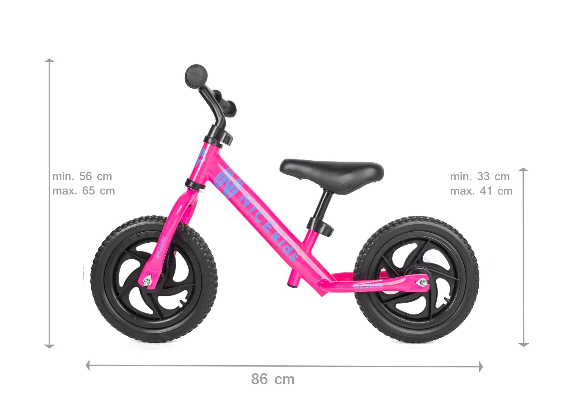 

Rowerek biegowy 12' NICEkids FUCHSIA BLUE 2133
