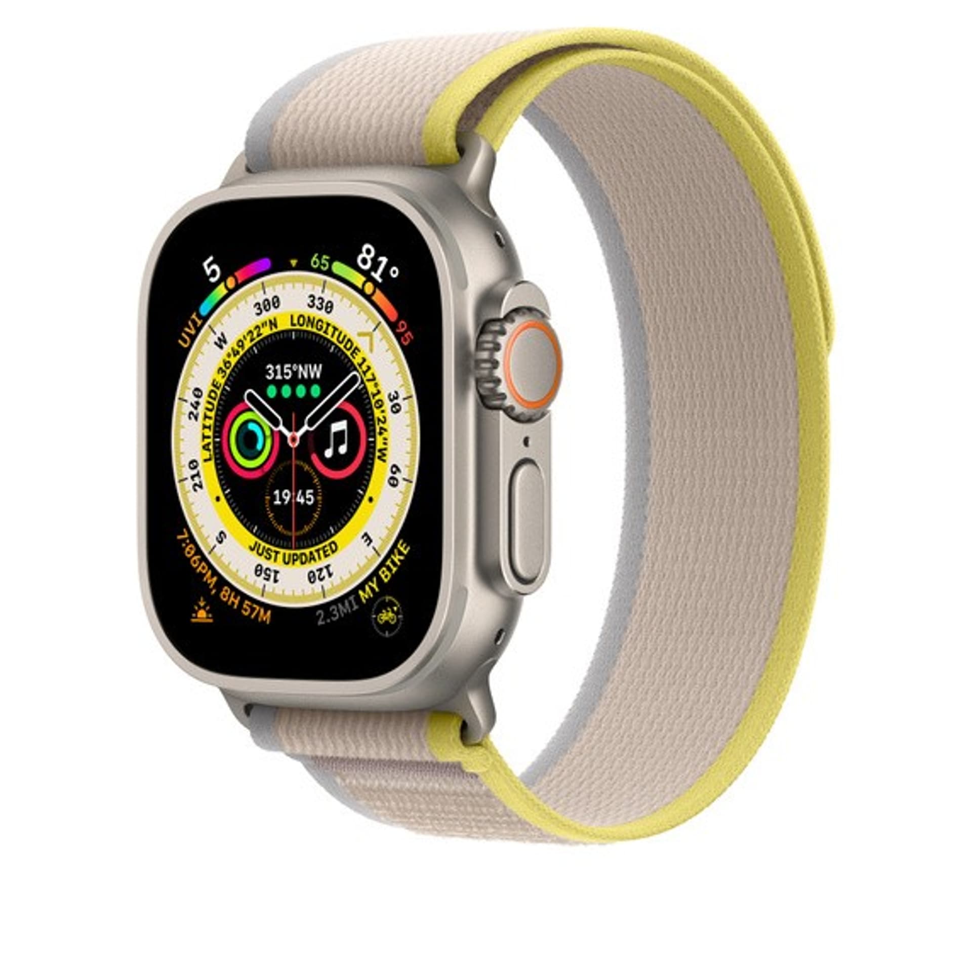 

Opaska Trail w kolorze żółtym/beżowym do koperty 49 mm - rozmiar M/L