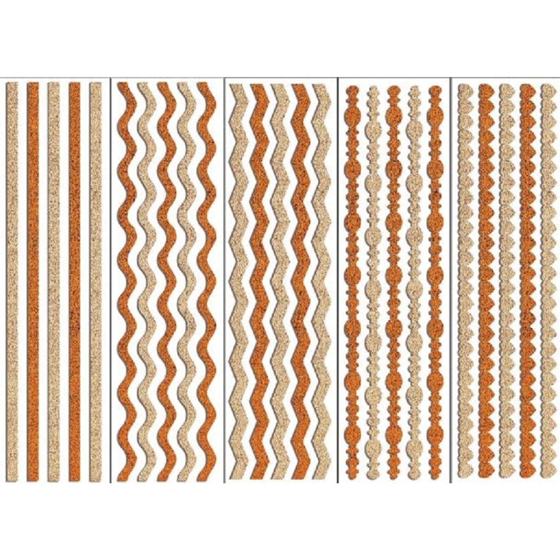 

Wstążki samoprzylepne paski brokat odcienie złotego 30x8cm FSX4 BREWIS