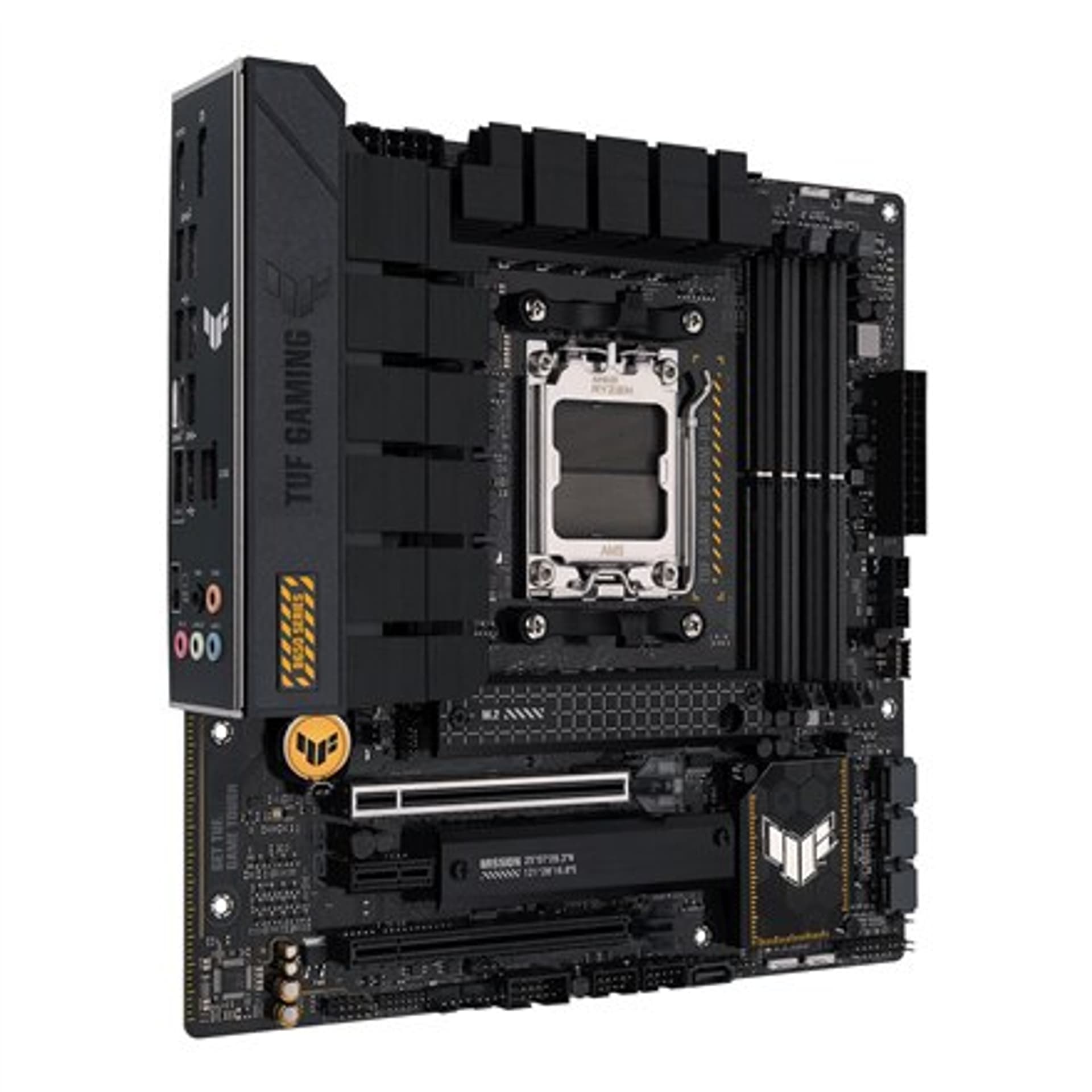 

Asus TUF GAMING B650M-PLUS Rodzina procesorów AMD, Gniazdo procesora AM5, DDR5 DIMM, Gniazda pamięci 4, Obsługiwane interfejsy d