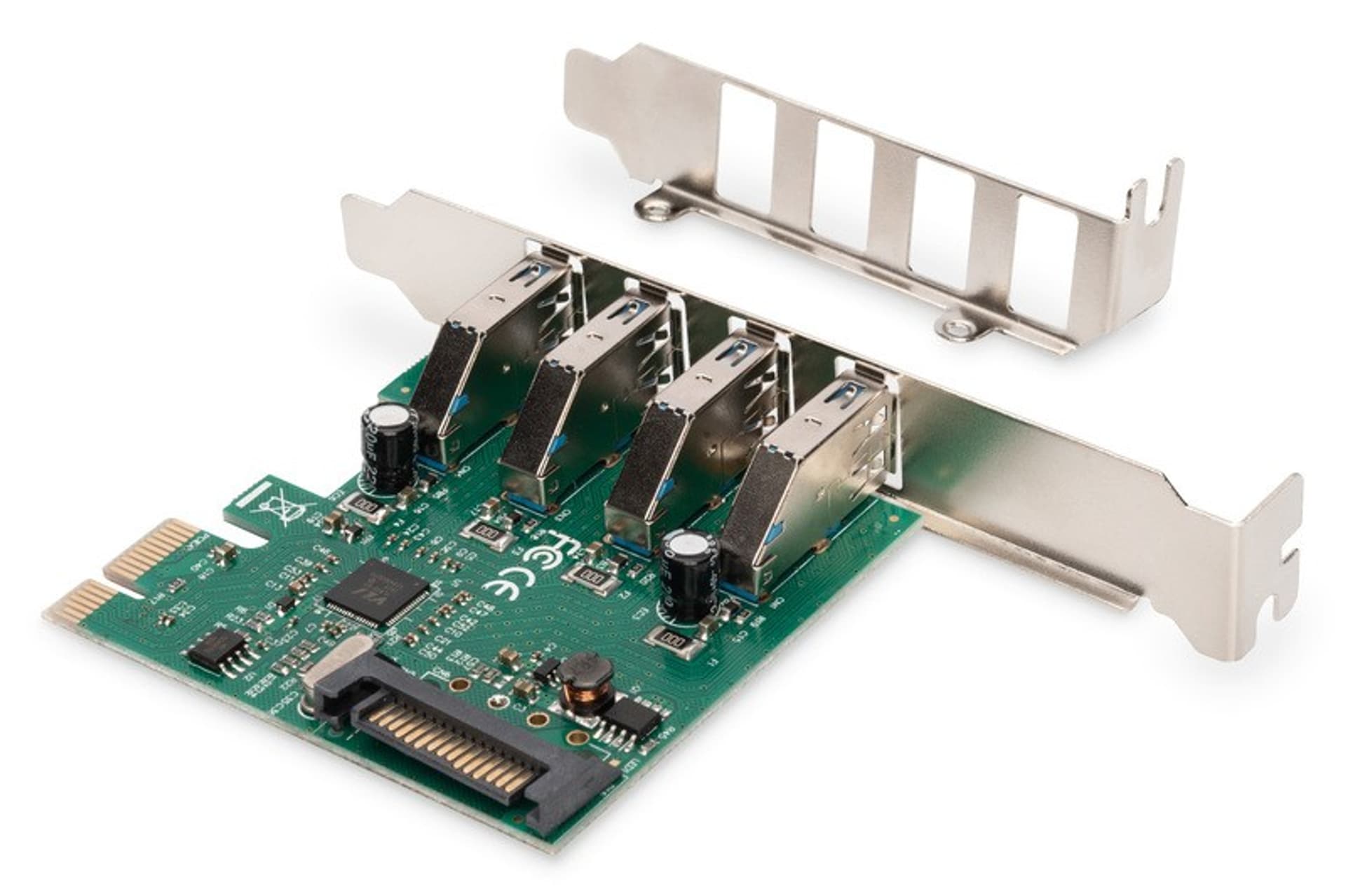 

Digitus USB 3.0, 4 Port, PCI Express Add-On card 4 Ports A/F External, VL805 chipset DS-30221-1