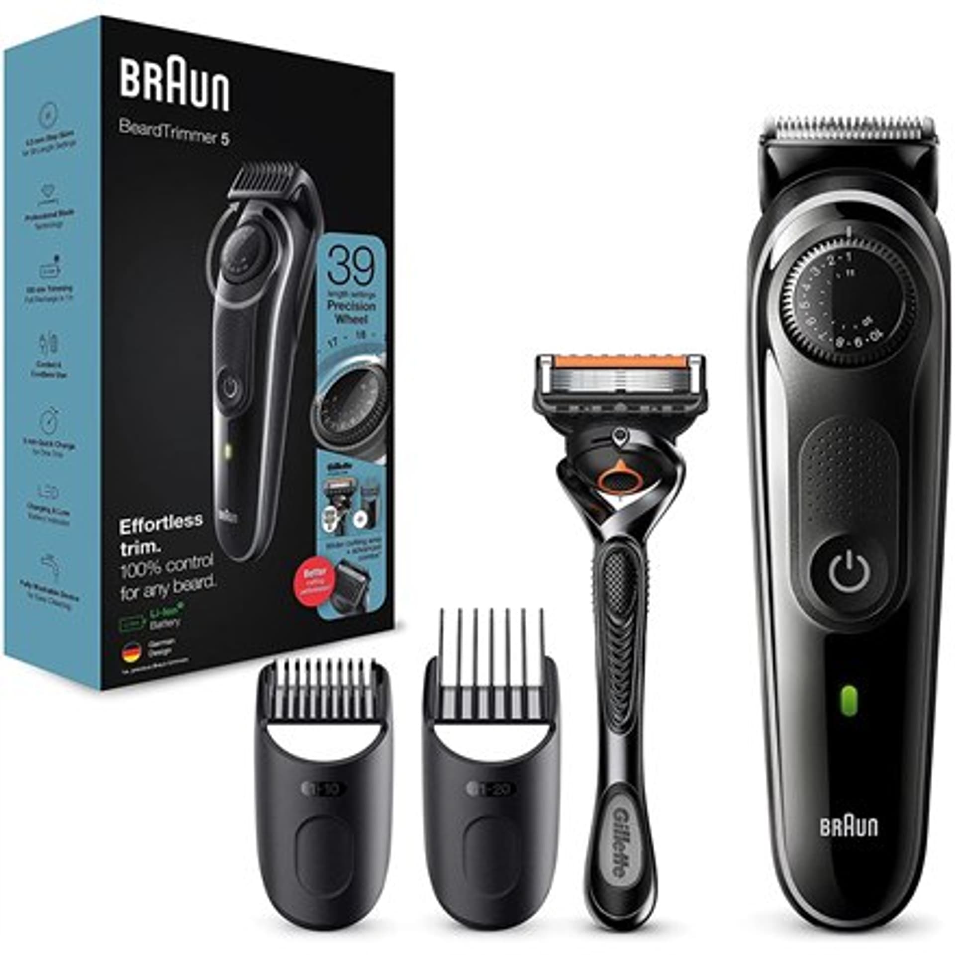 

Braun Beard Trimmer BT5342 bezprzewodowy i przewodowy, Czas pracy (max) 100 min, Ilość stopni długości 39, Li-Ion, Czarny/szary, Max) 100 min/ilość stopni długości 39/li-ion/czarny/szar