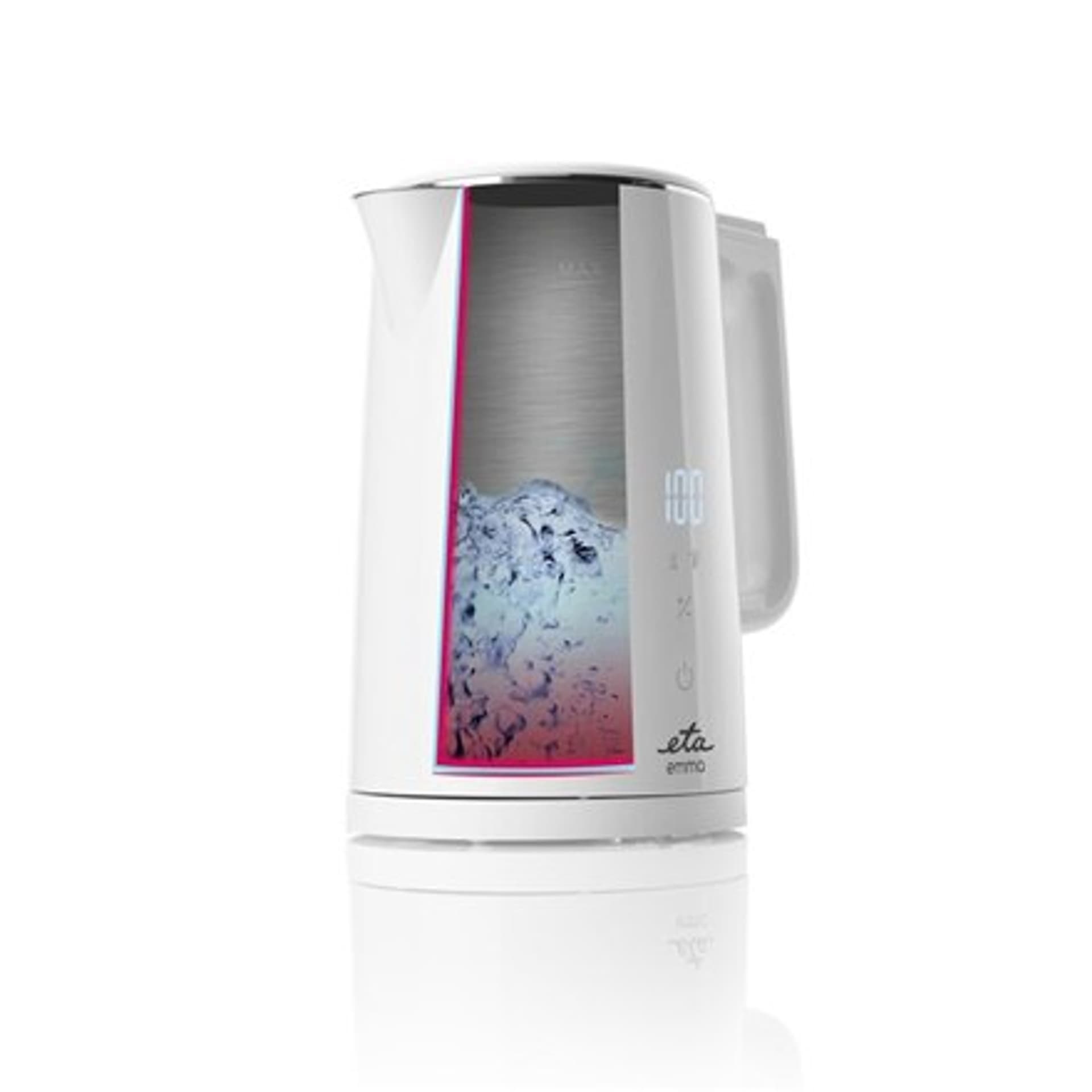 

ETA Czajnik ETA559590010 Emma Electric, 2200 W, 1,5 L, stal nierdzewna, podstawa obrotowa 360°, biały
