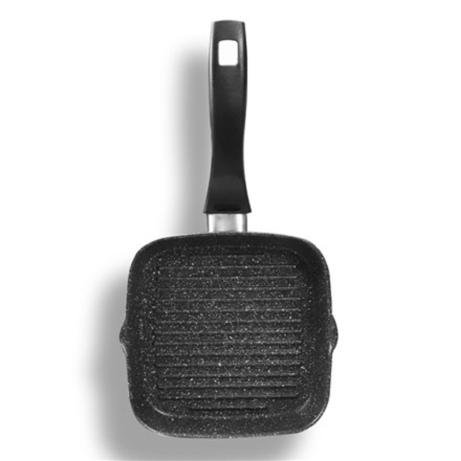 

Stoneline Square Griddle Pan 21998 Grill, Średnica 16 cm, Nadaje się do płyty indukcyjnej, Stały uchwyt, Czarny