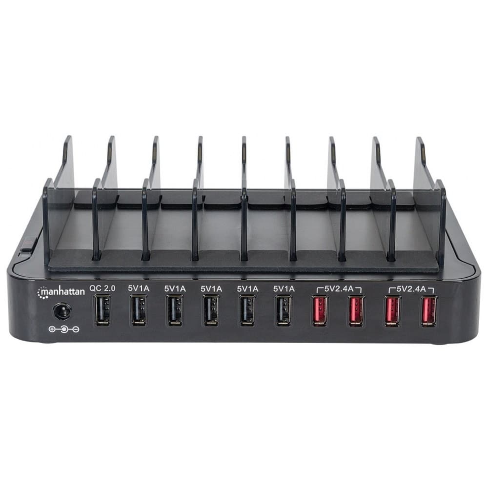 

Stacja ładująca MANHATTAN 180009(10x USB typ A\1000mA\5V)