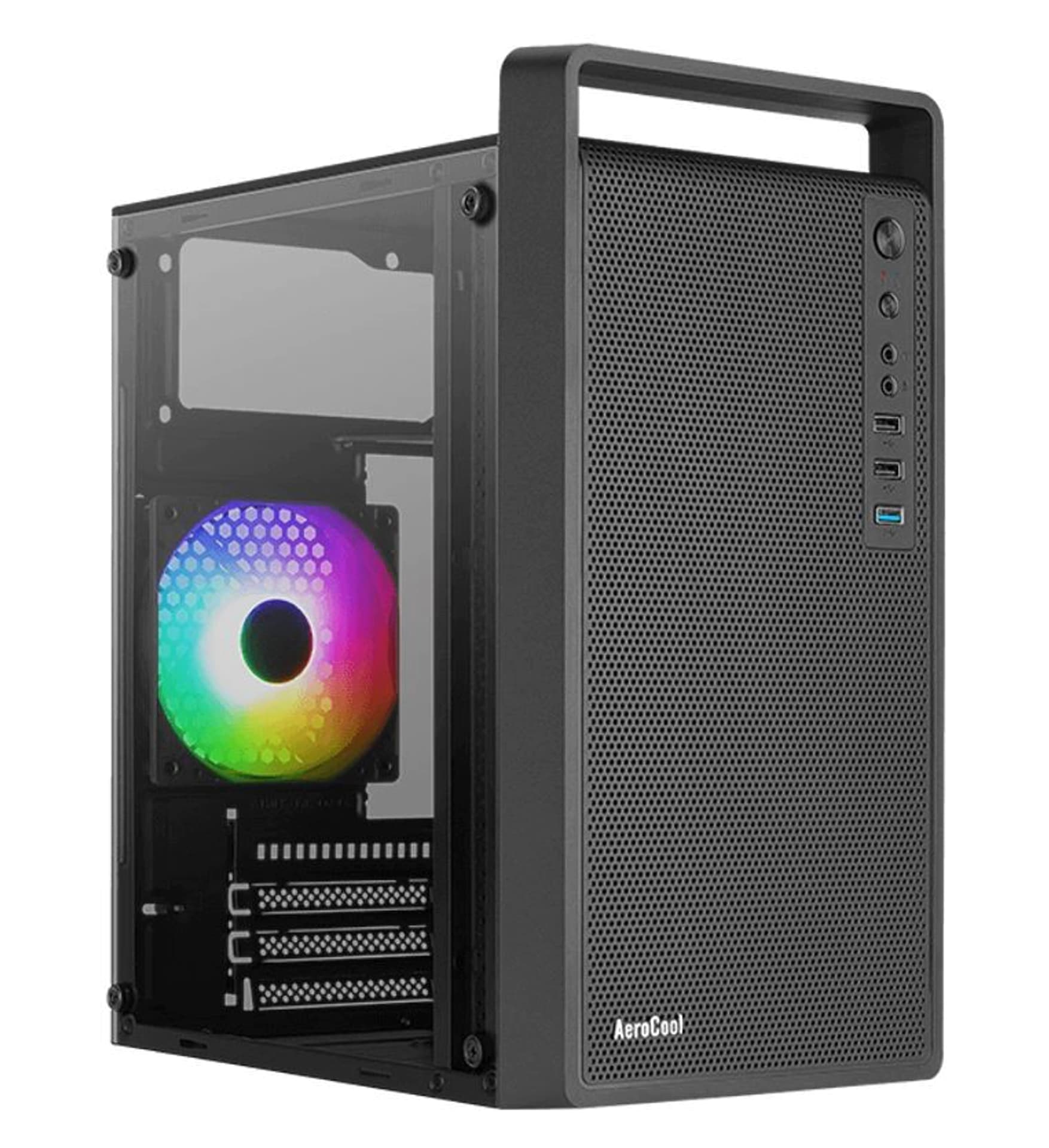

OBUDOWA AEROCOOL PGS CS-109-G-BK-v1 FRGB czarna