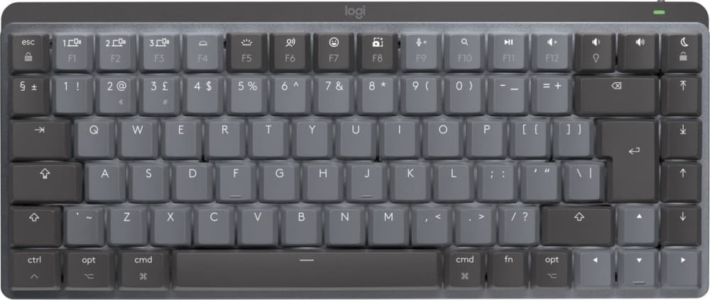 

Klawiatura bezprzewodowa MX Mechanical Mini dla komputerów Mac, szara