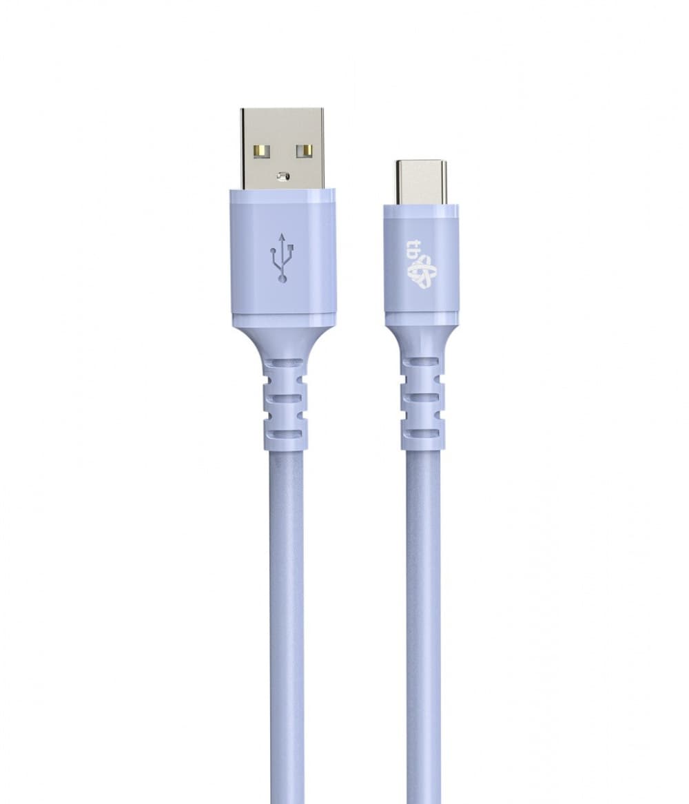 

Kabel USB-USB C 1m. silikonowy fioletowy