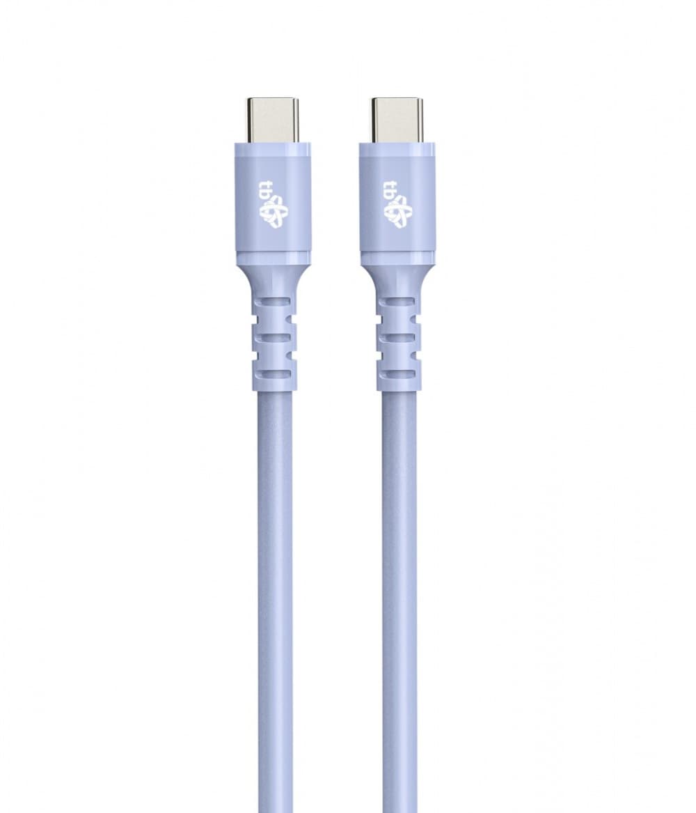 

Kabel USB C - USB C 1m silikonowy fioletowy