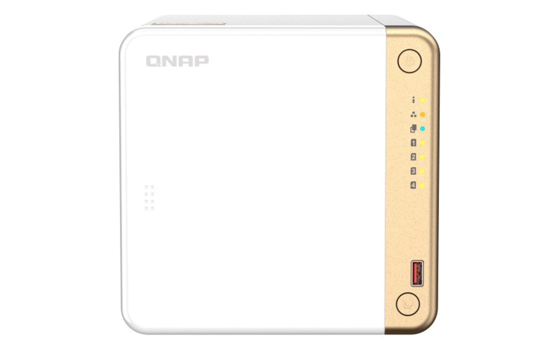 

QNAP 4-Bay TS-462-2G N4505 dual-core, Processor frequency 2.0 GHz, 2 GB, DDR4, 1x2.5 Gigabit Ethernet Port, 1xPCIe Slot, 2xUSB