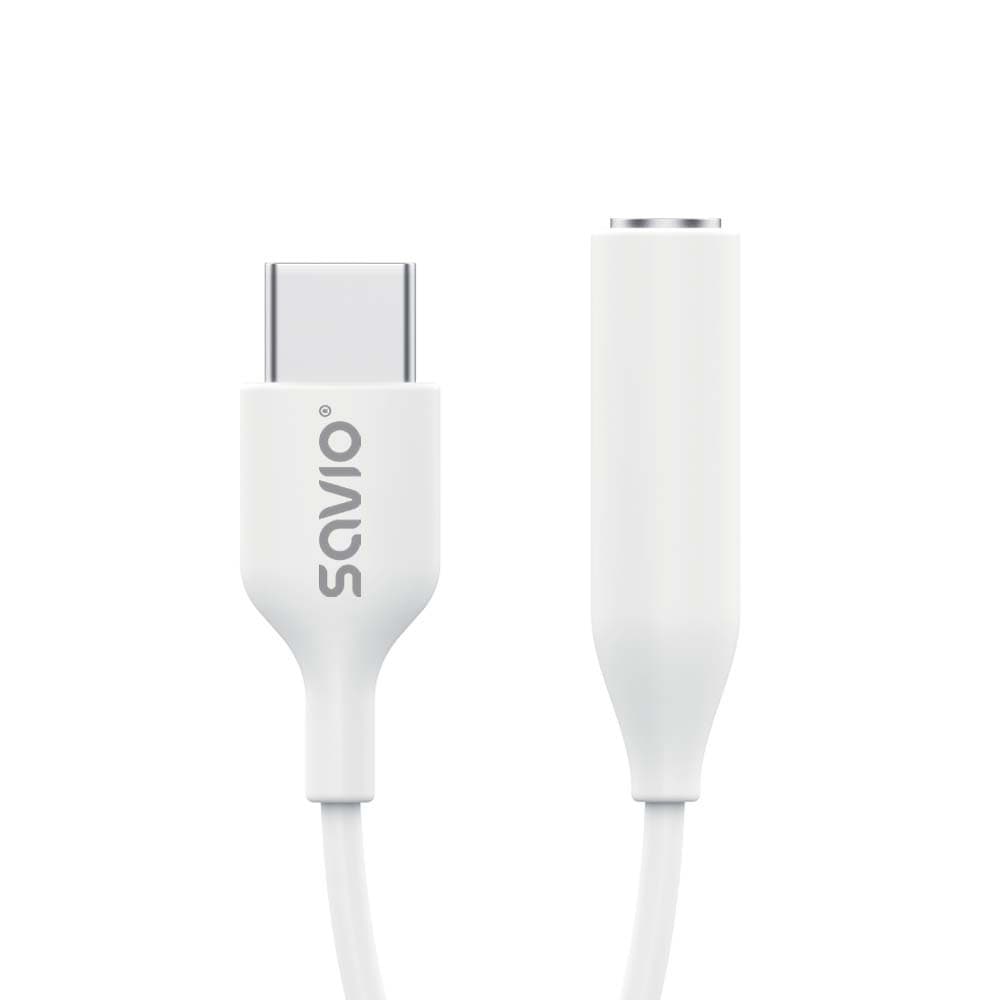 

SAVIO ADAPTER USB-C - MINI JACK 3,5 MM (F) AK-52