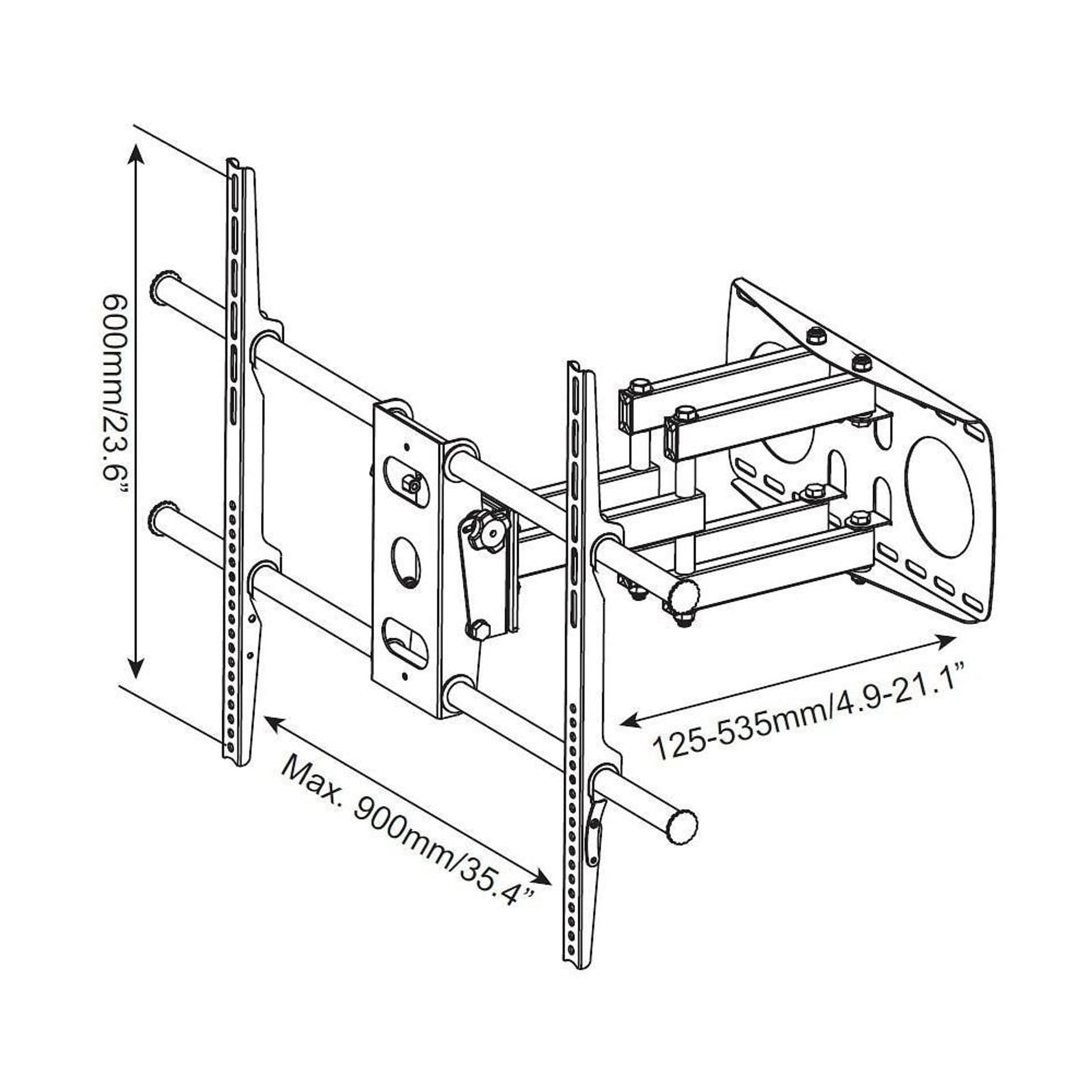 

Uchwyt ścienny do TV LCD/LED 50-100cali 80kg VESA
