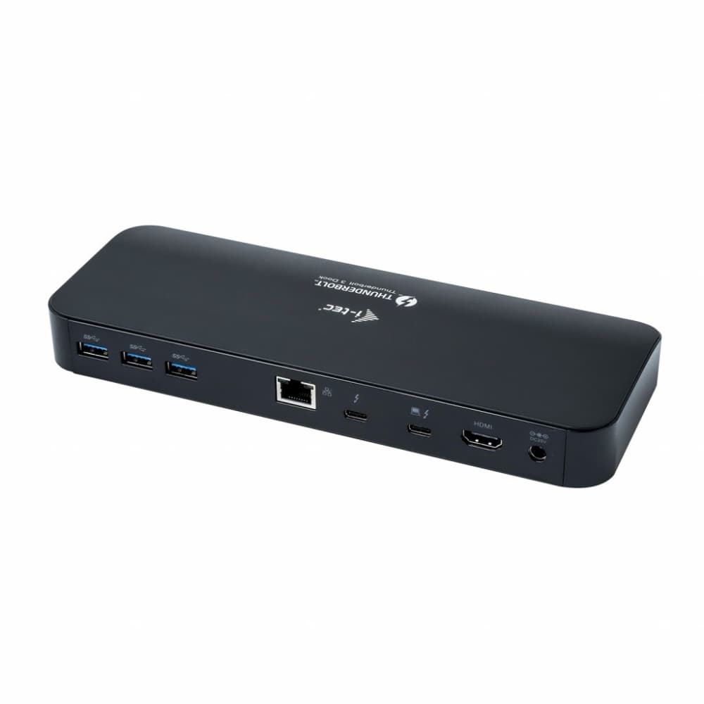 

I-TEC Stacja dokującaThunderbolt 3/USB-C Dual 4K Docking Station + USB-C to DisplayPort Cable (1,5m) + Power Delivery 60W TB3HDMIDOCKPD Czarny 2x Thunderbolt 3