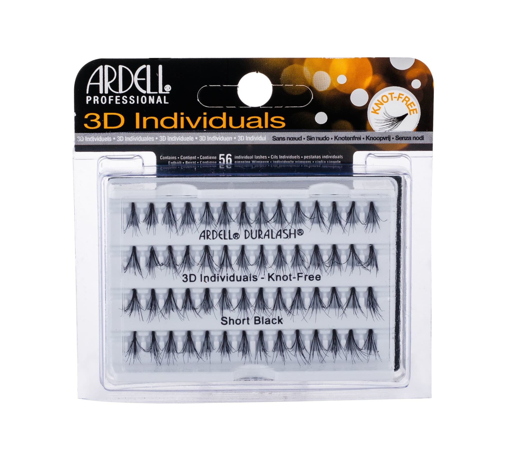 

Ardell Short Black Duralash Knot-Free 3D Individuals Sztuczne rzęsy 56 szt (W)