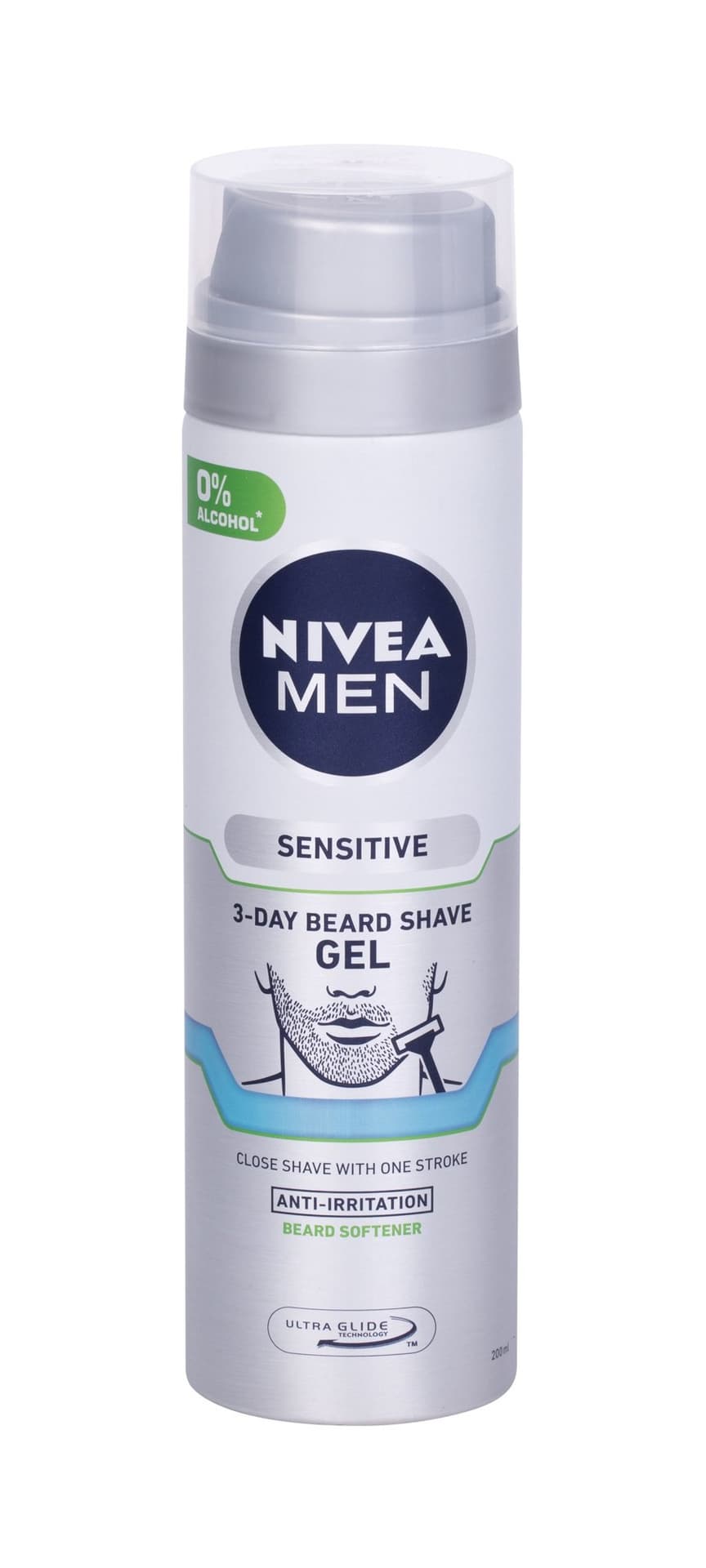 

Nivea 3-Day Beard Men Sensitive Żel do golenia 200ml (M)