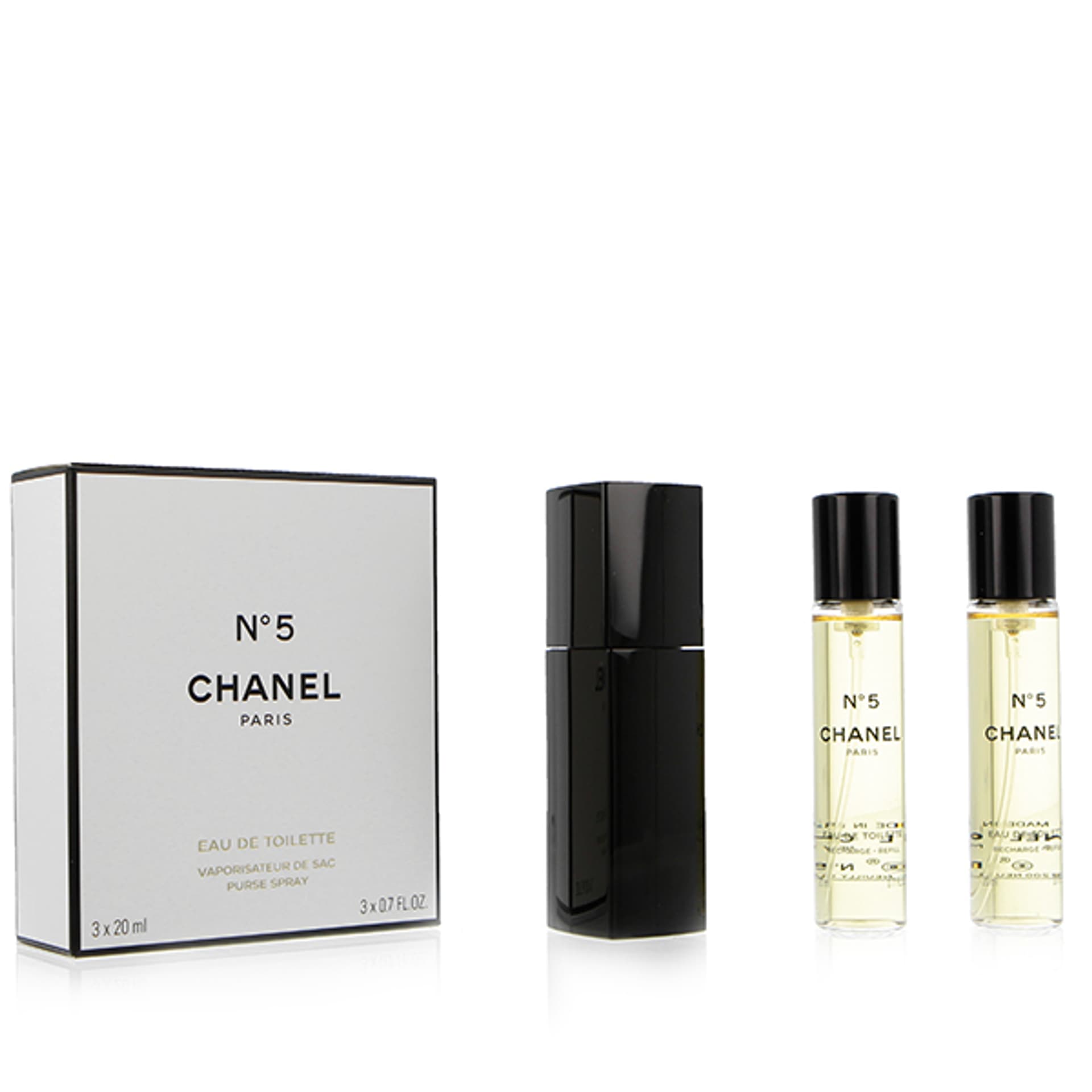 

Chanel No.5 3x 20ml Twist and Spray EDT 20ml (W)