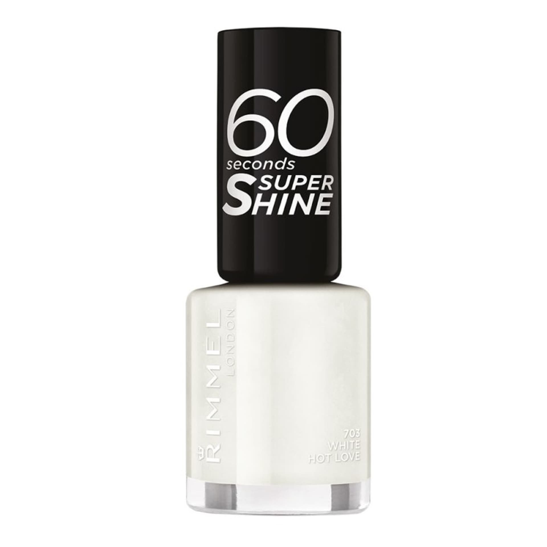 

Rimmel London 703 White Hot Love Super Shine 60 Seconds Lakier do paznokci 8ml (W)
