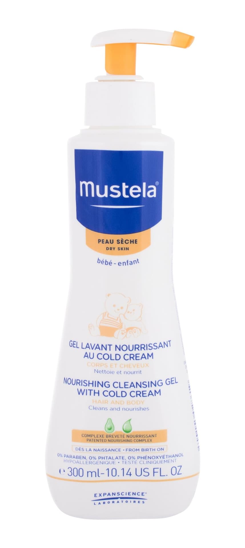 

Mustela Nourishing Cleansing Gel with Cold Cream Bébé Żel pod prysznic 300ml (K)