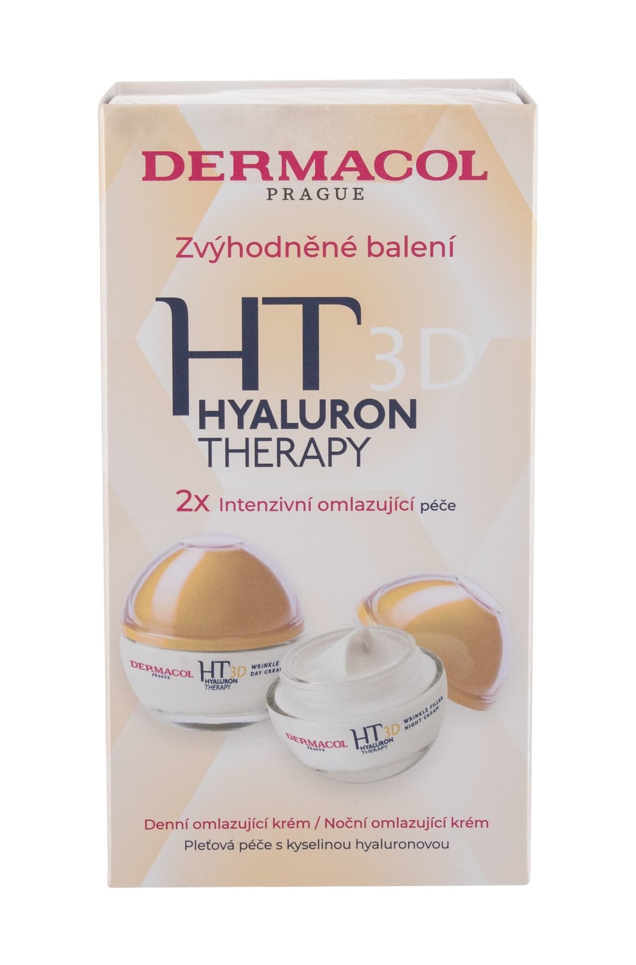 

Dermacol 3D Hyaluron Therapy Krem do twarzy na dzień 50ml Krem na dzień Hyaluron Therapy 3D Day Cream 50ml + Krem na noc Hyaluron Therapy 3D Night Cream 50ml (W)