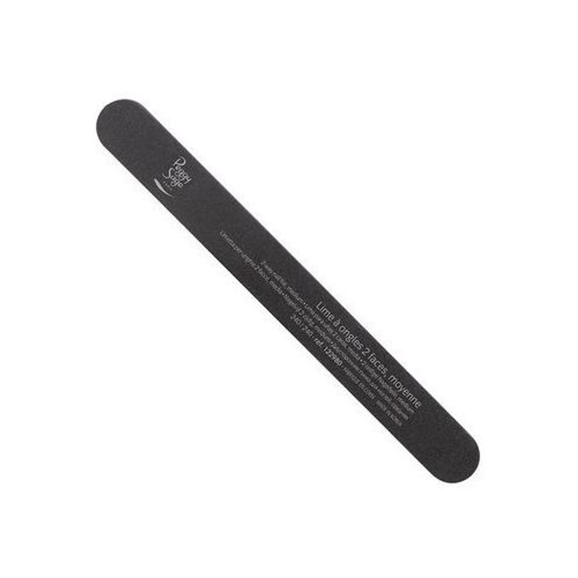 

Peggy Sage 2-Way Giant Nail File Coarse duży pilnik do paznokci dwustronny 100/180 czarny 1szt