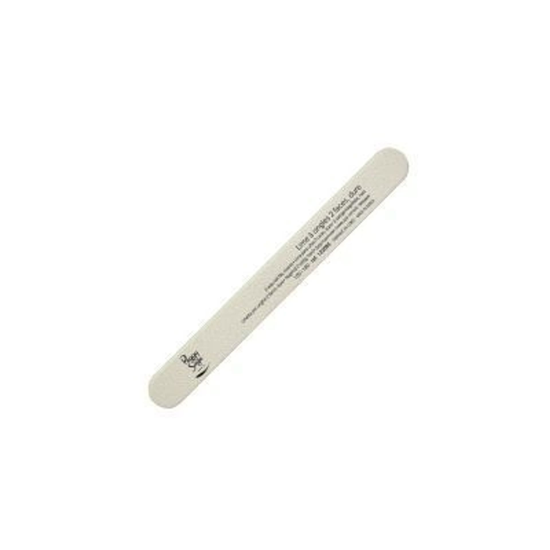 

Peggy Sage 2-Way Nail File Coarse pilnik do paznokci dwustronny 100/180 biały 1szt