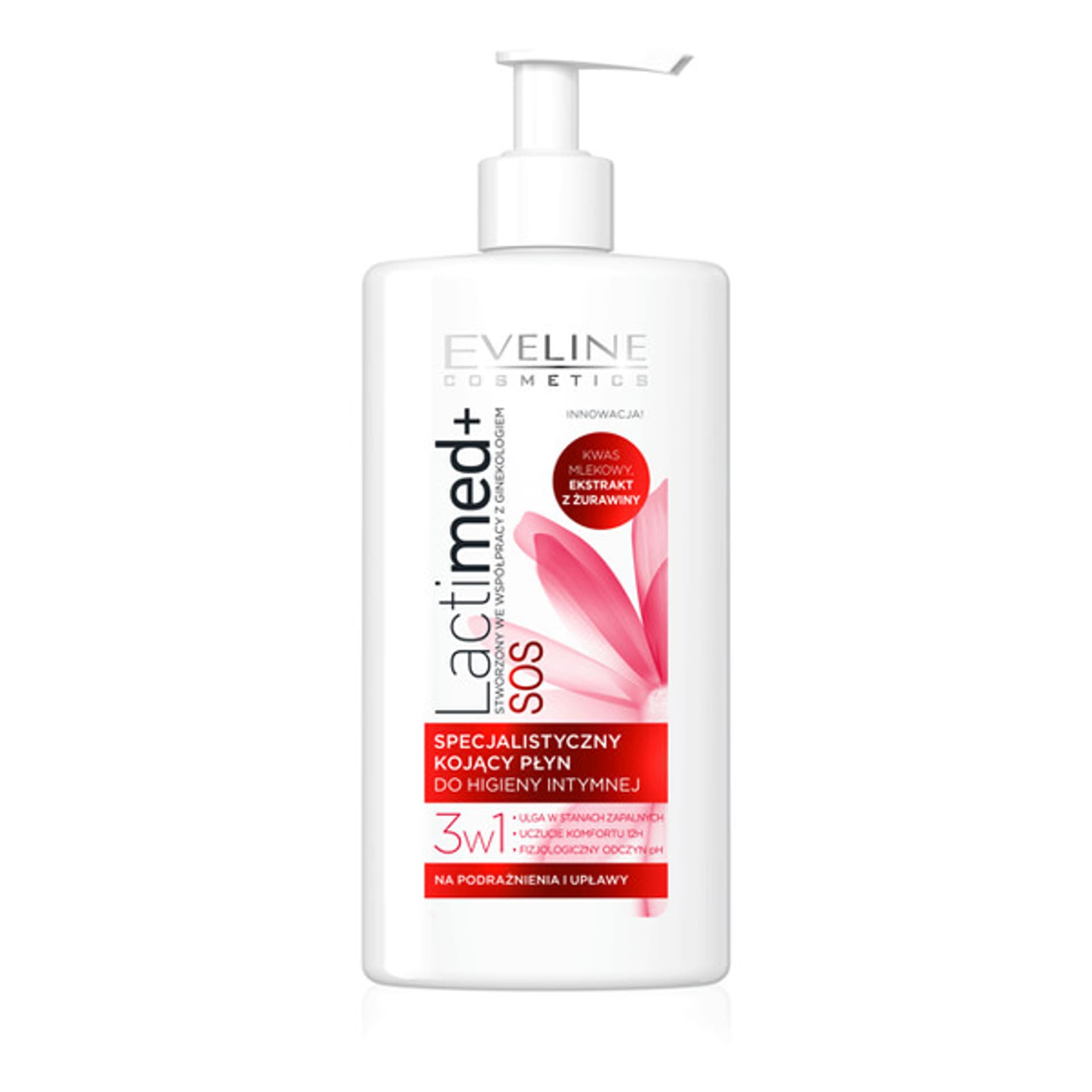 

Eveline Cosmetics Lactimed+ 3w1 specjalistyczny kojący płyn do higieny intymnej 250ml