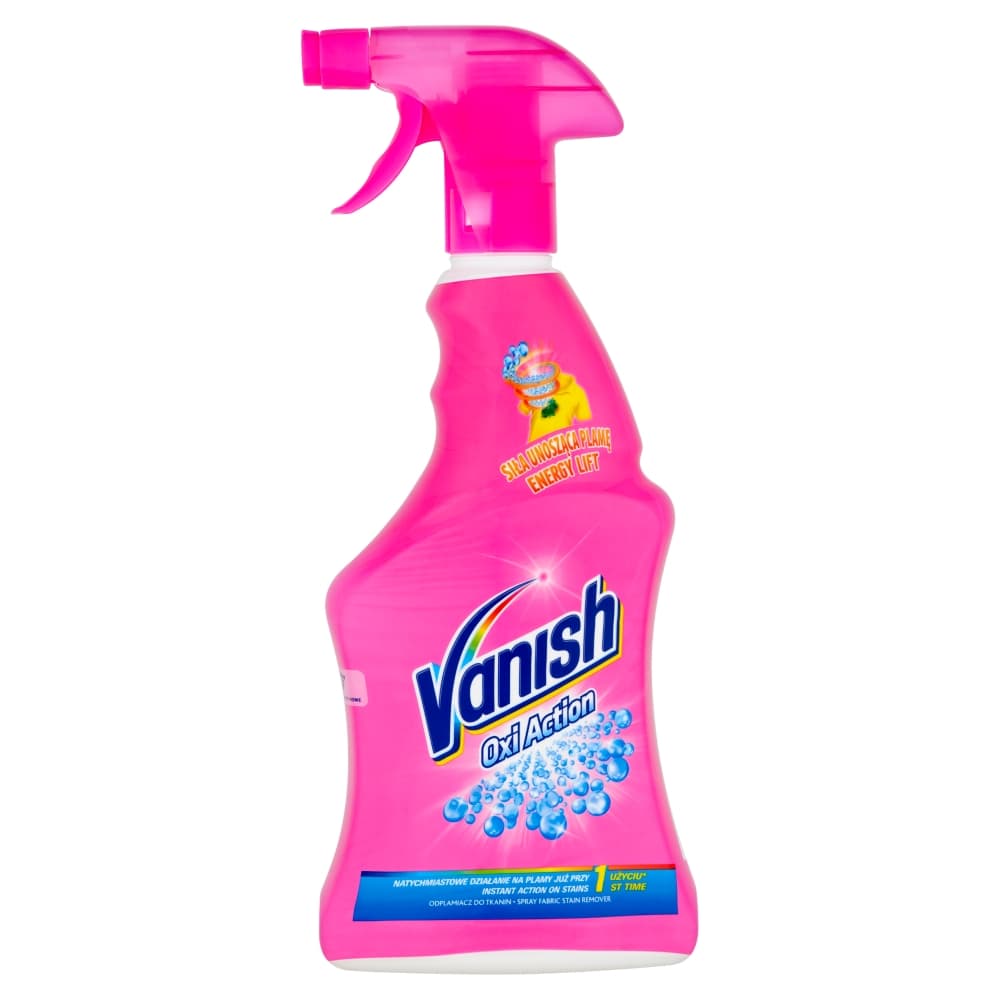 

Vanish Oxi Action odplamiacz do tkanin w sprayu 500ml