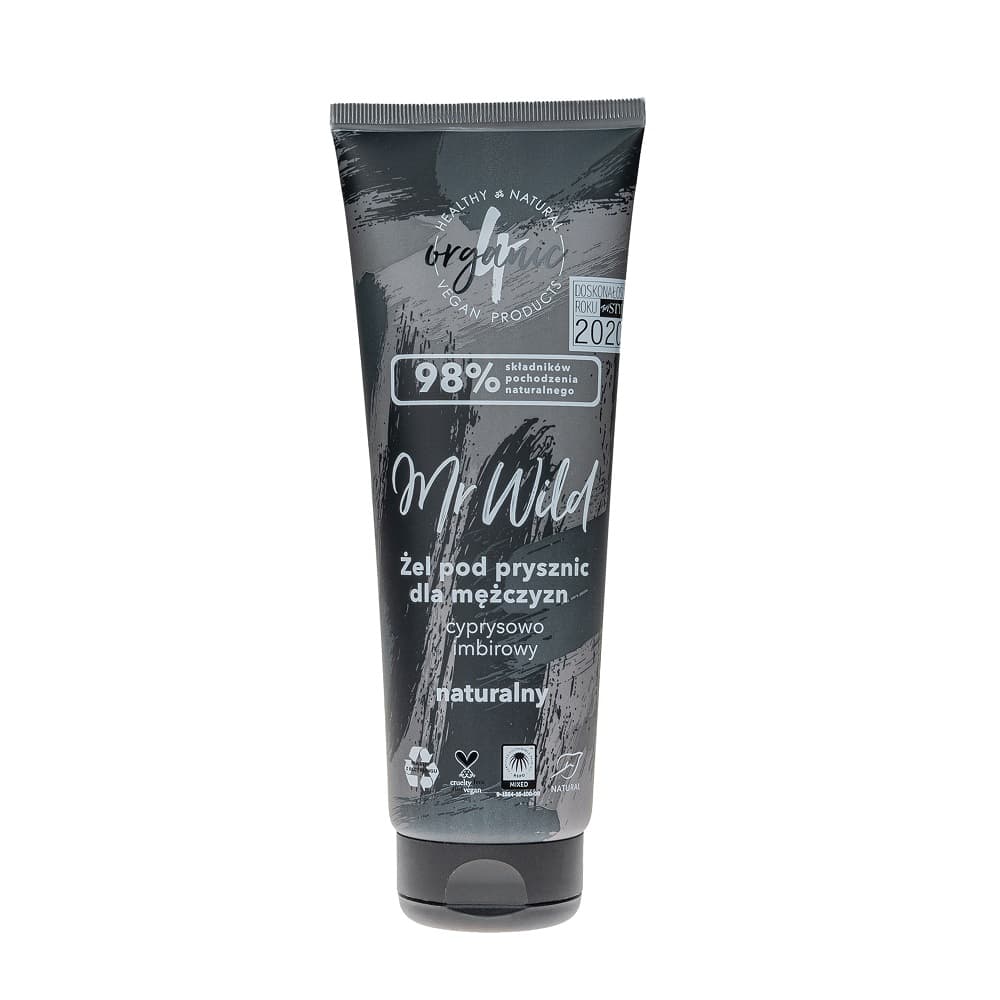 

4organic Mr Wild naturalny żel pod prysznic cyprysowo-imbirowy 250ml