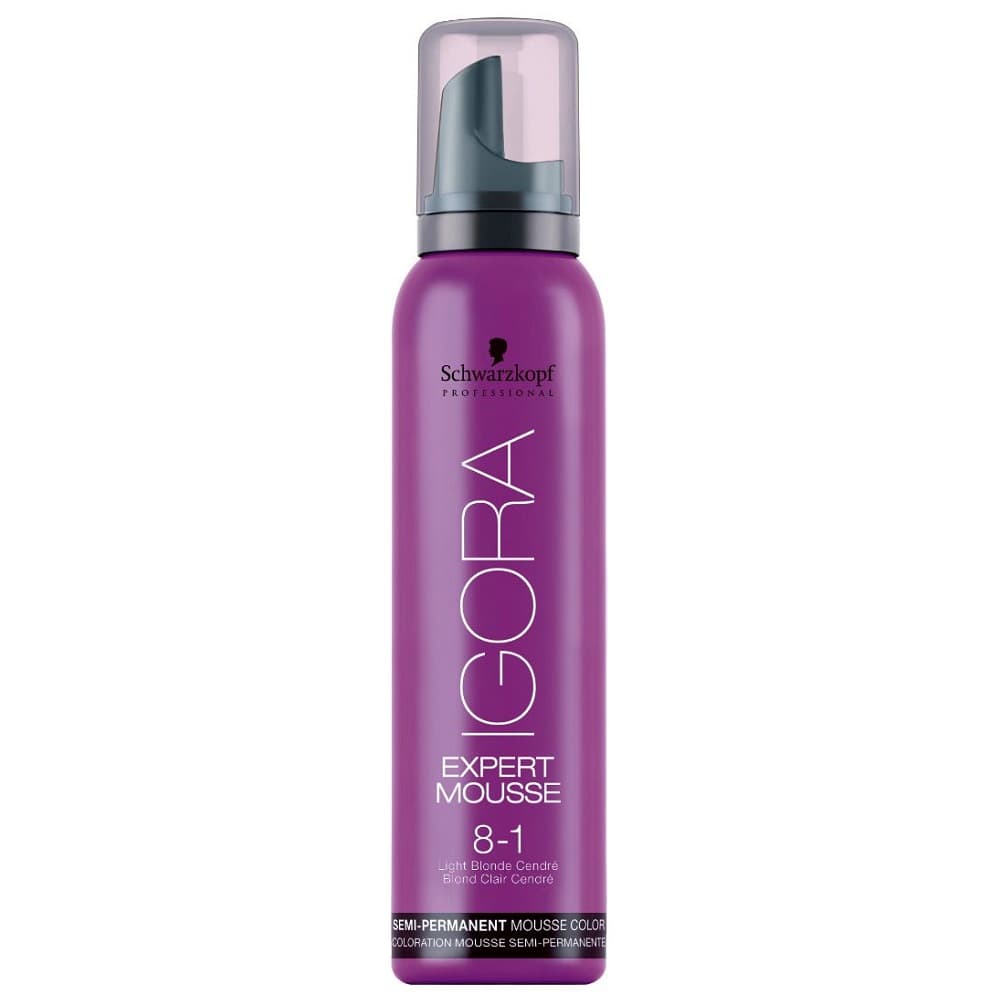 

Schwarzkopf Professional Igora Expert Mousse koloryzująca pianka do włosów 8-1 Lekki Popielaty Blond 100ml