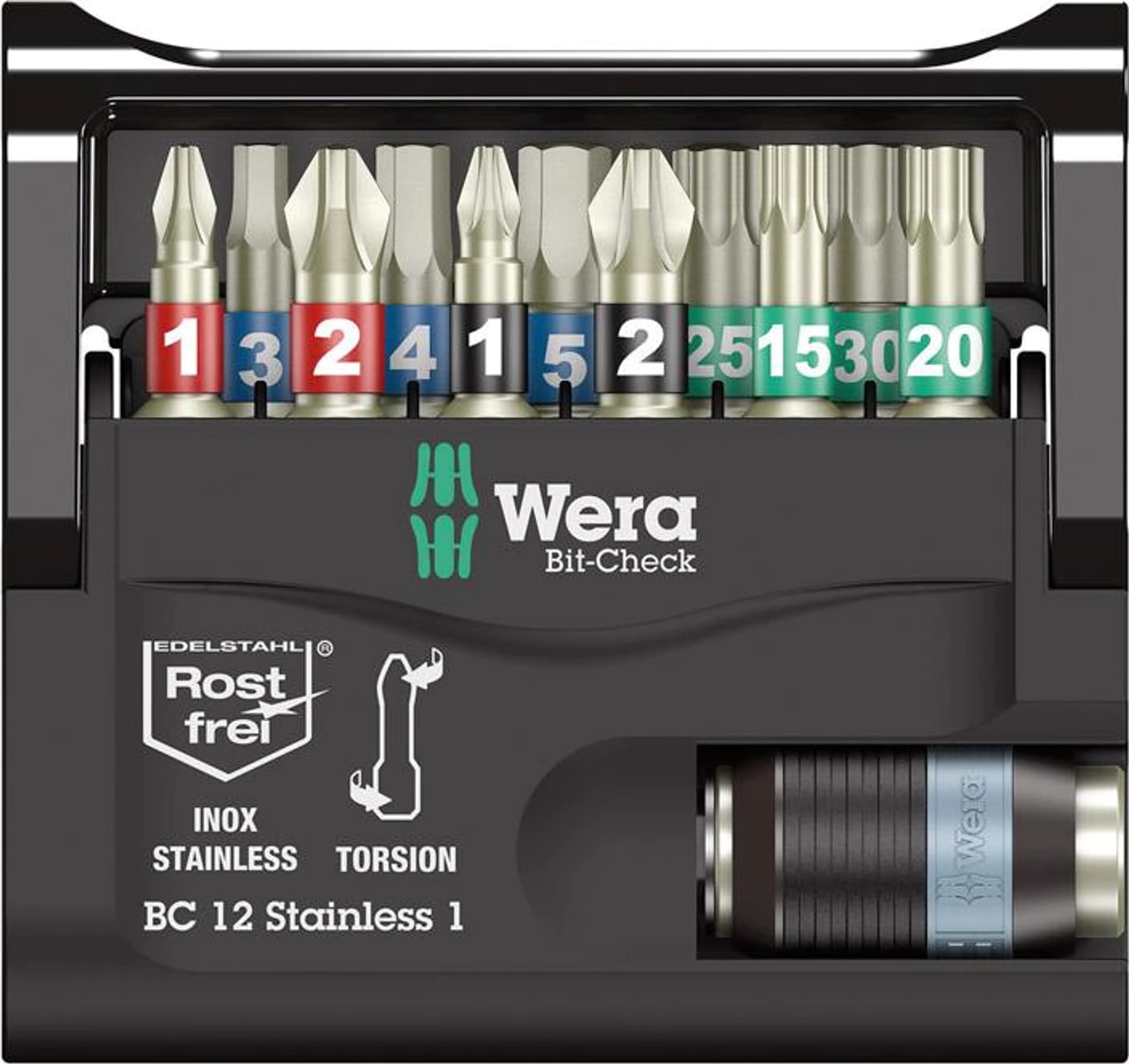 

Zestaw bitow Bit-Check 12 Stainless 1 Wera