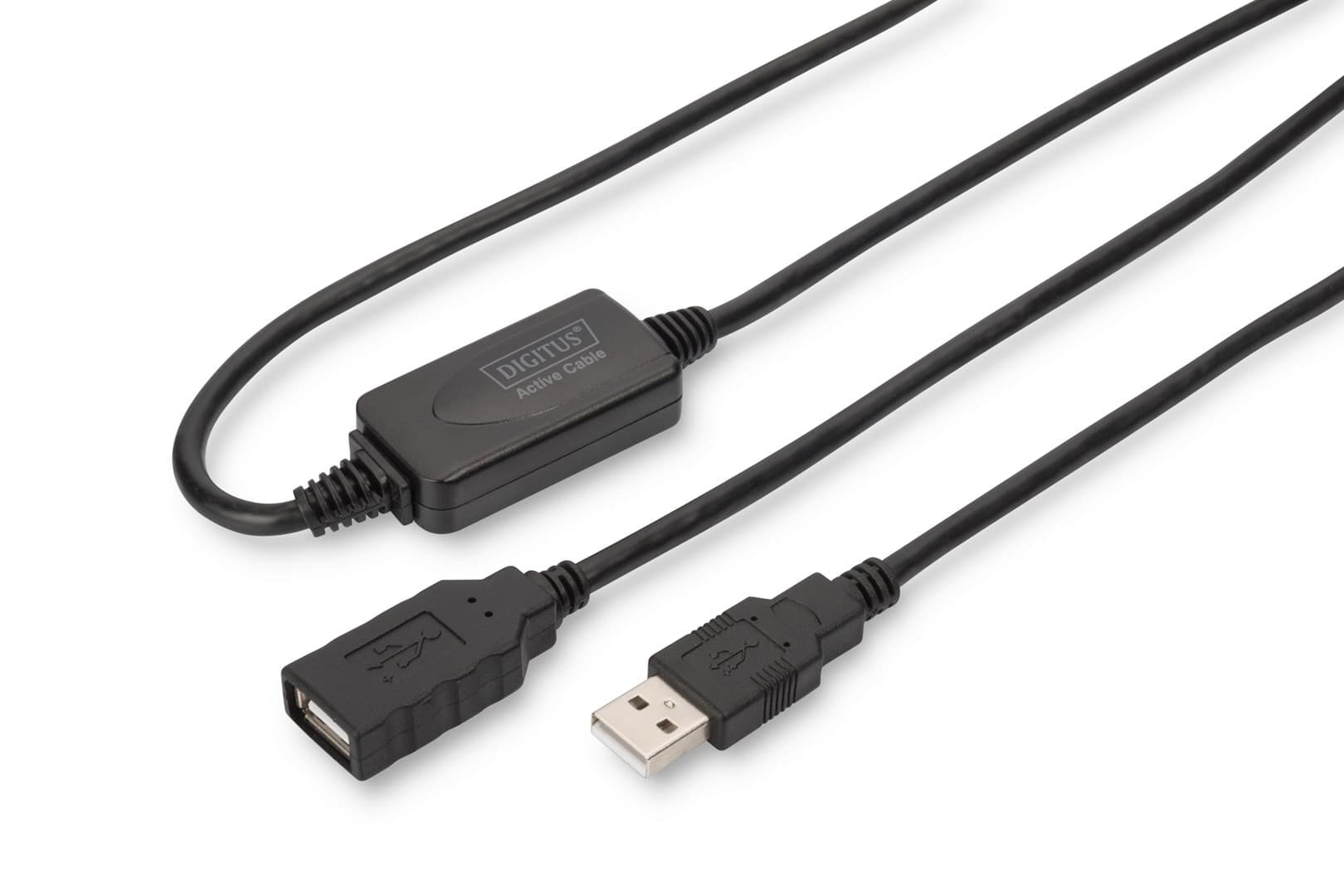 

Kabel DIGITUS DA-73101 (USB M - USB F; 15m; kolor czarny)