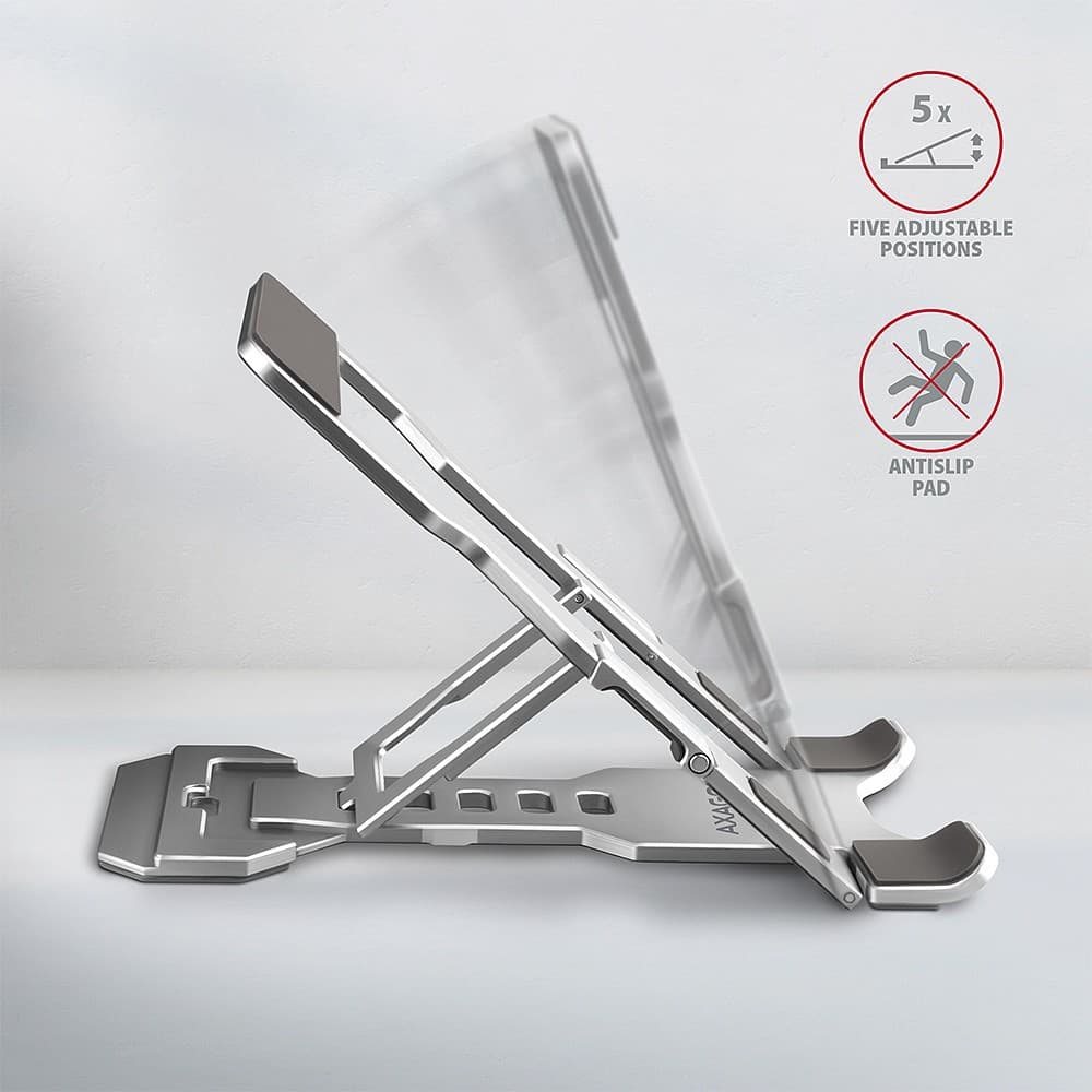 

Podstawka do telefonów i tabletów aluminiowa 4-10,5 cali, 5 regulowanych kątów nachylenia STND-M