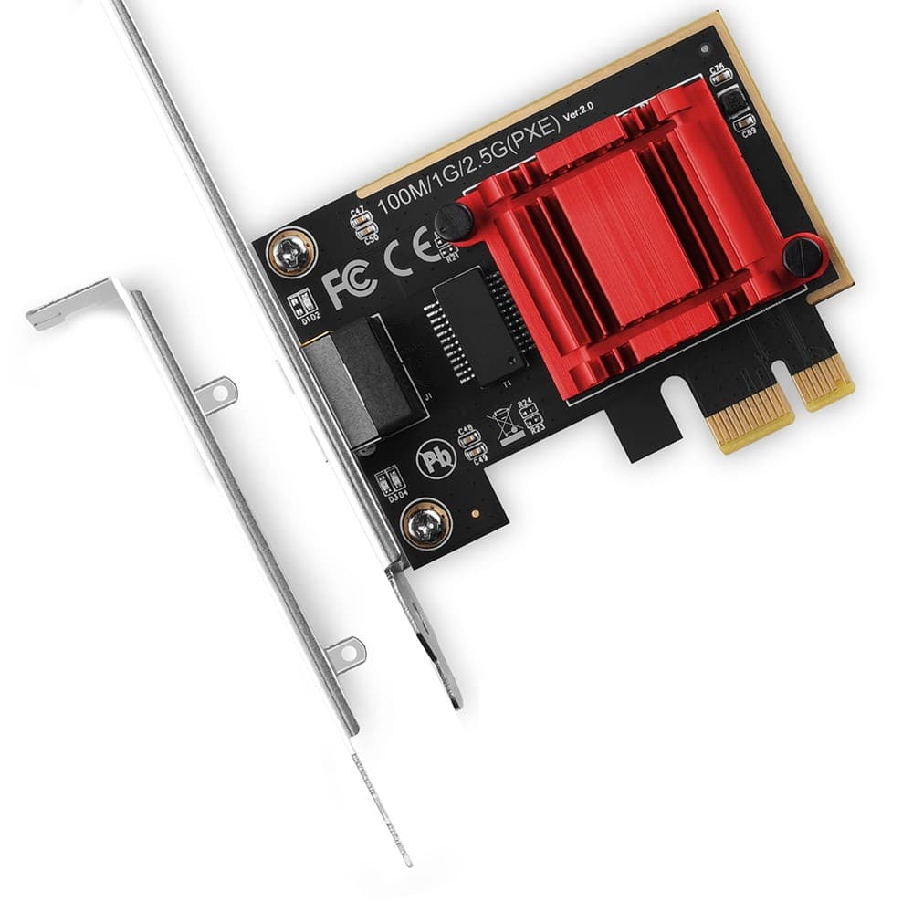 

Karta sieciowa PCIe PCEE-G25 1x2.5Gigabit Ethernet port RJ-45 Realtek, PXE, LP