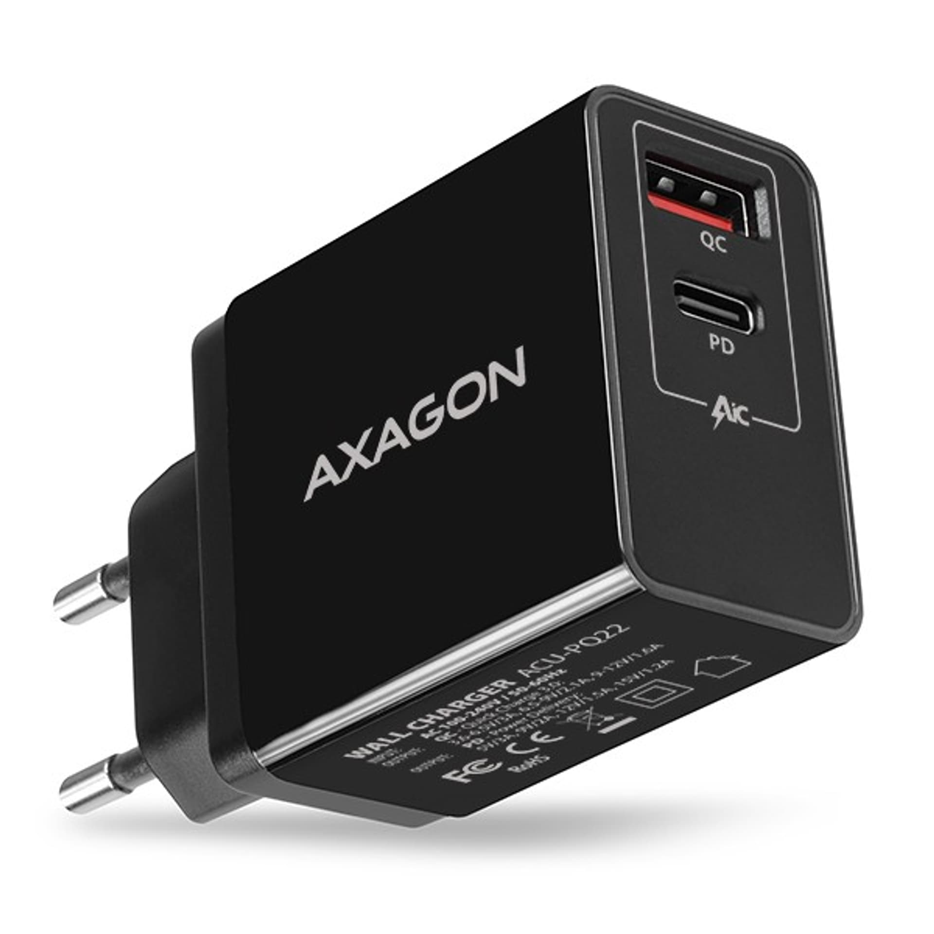 

Ładowarka AXAGON ACU-PQ22(USB 2.0\Brak informacjimA\5V)