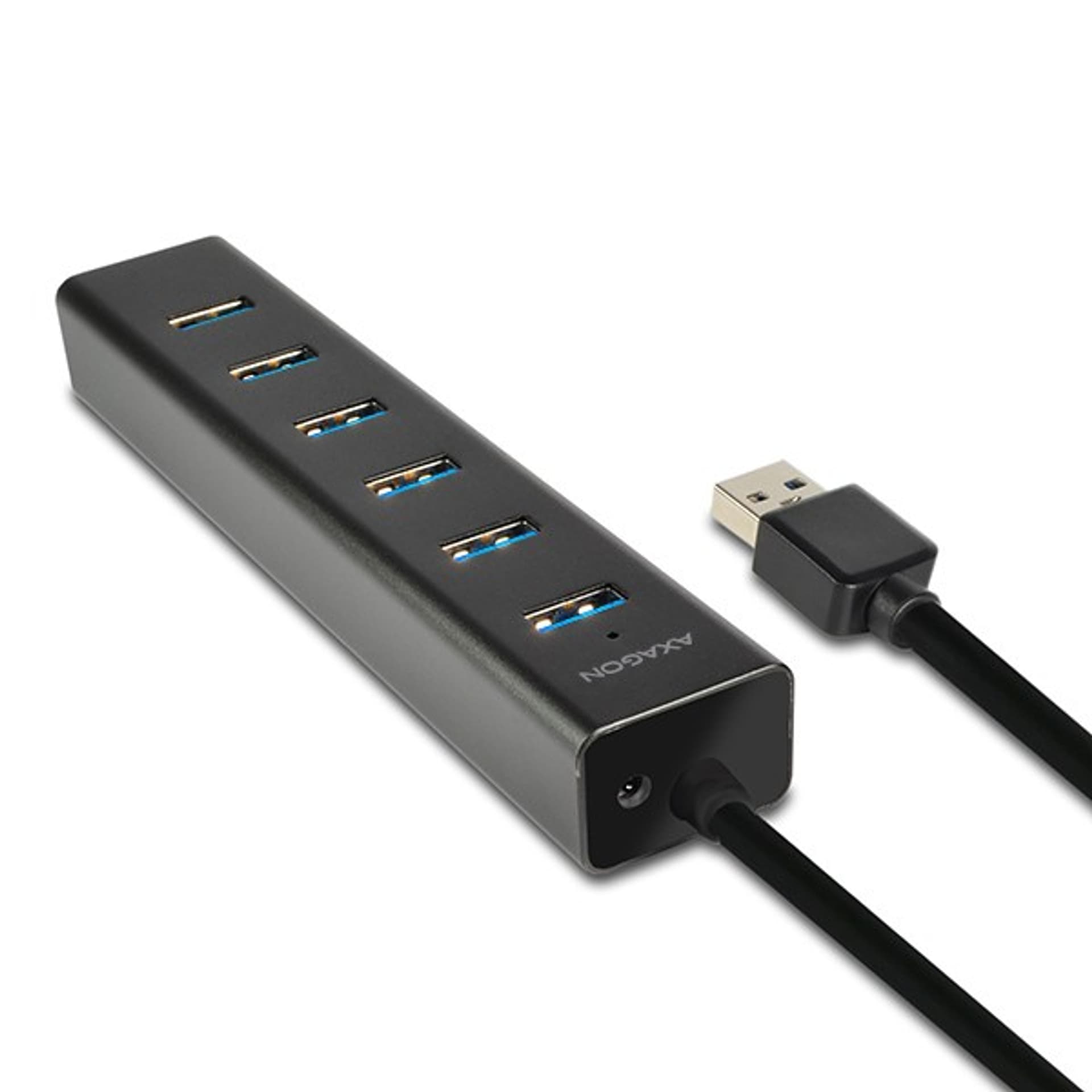 

HUB 7-portowy HUE-SA7BP USB 3.2 GEN 1 alu charging hub, AC adapter