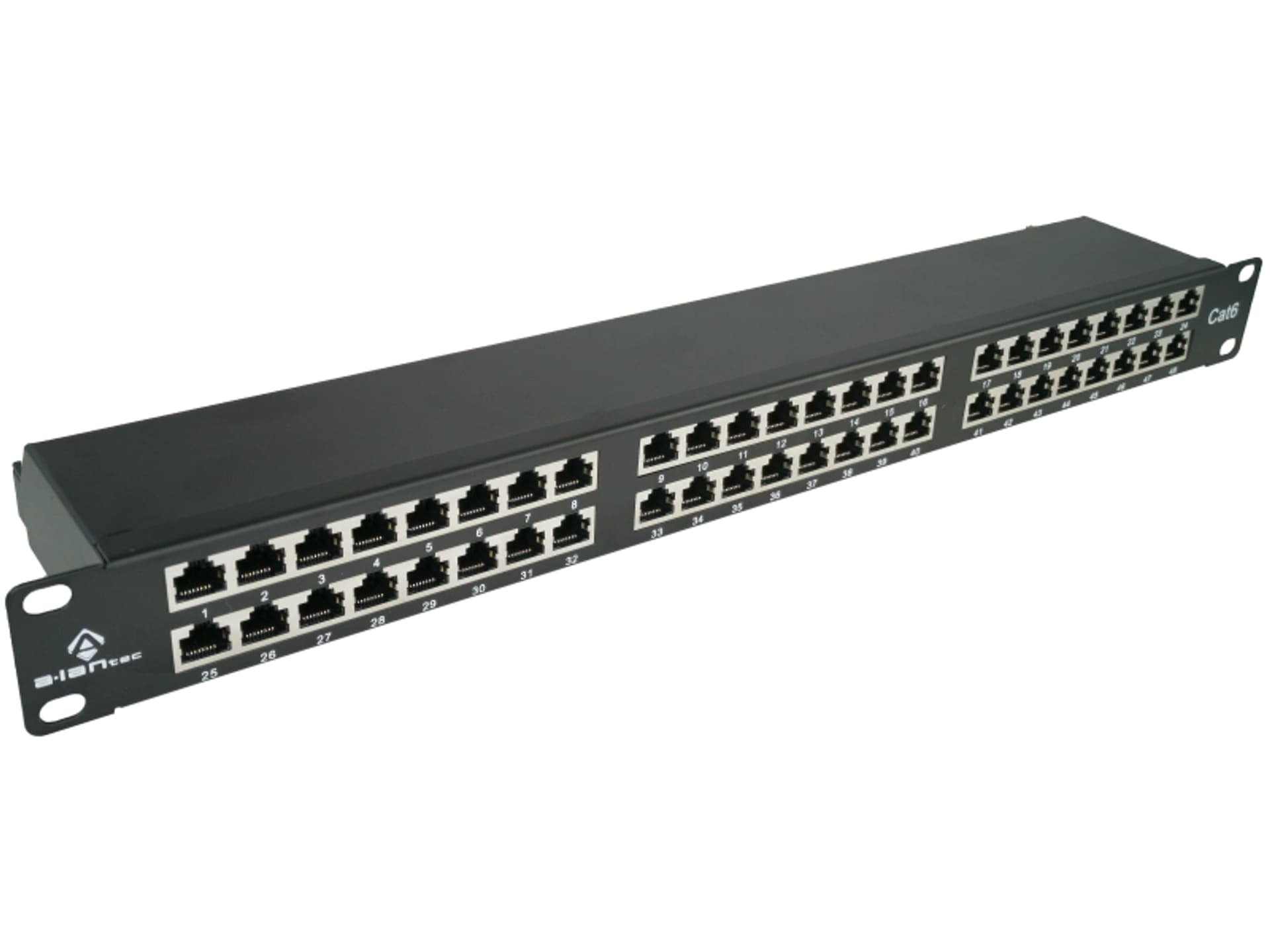 

Patch Panel STP Alantec 48 portowy kat.6 19"/1U