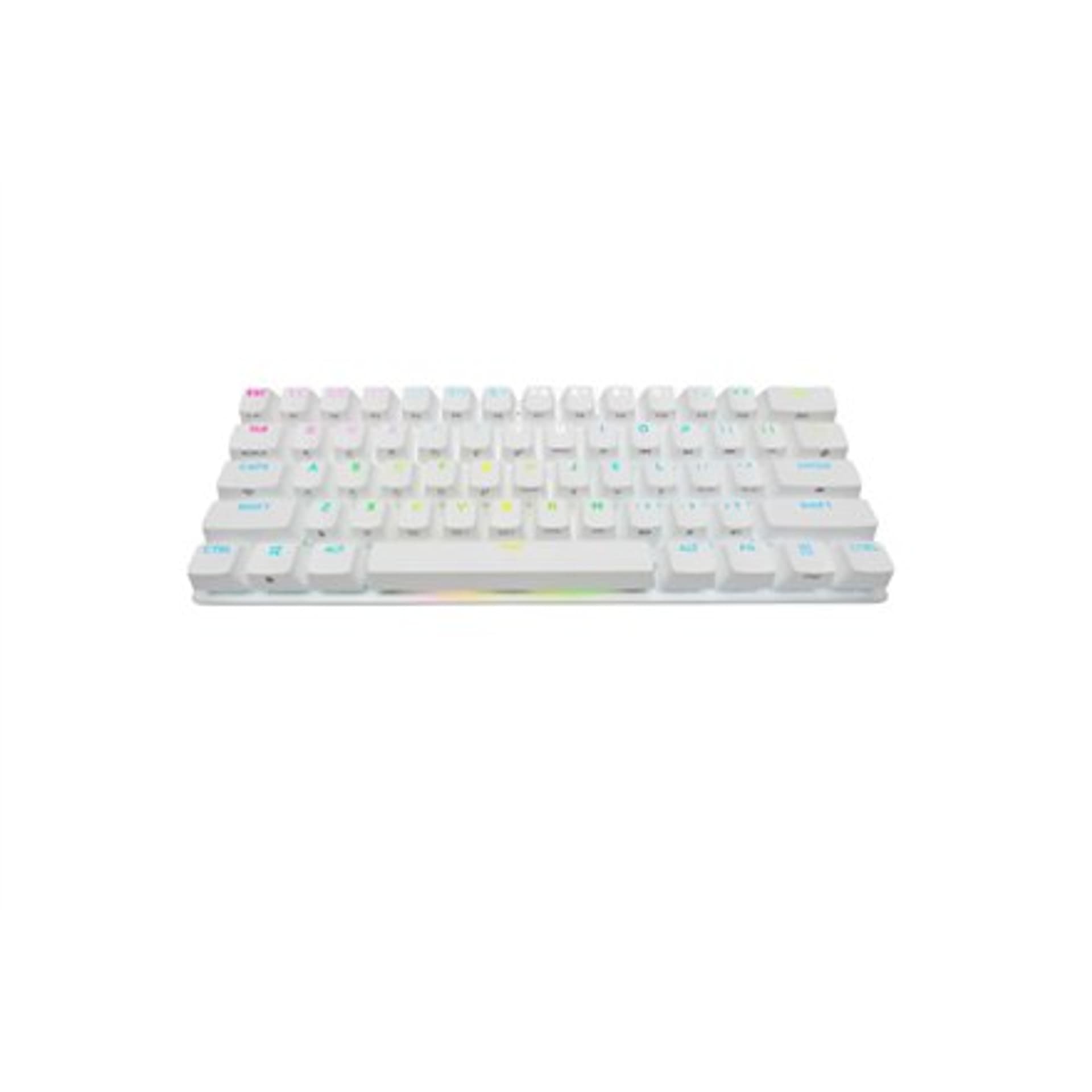 

Corsair K70 PRO MINI, klawiatura gamingowa, oświetlenie LED RGB, NA, biała, Wireless/Wired, CHERRY MX Red