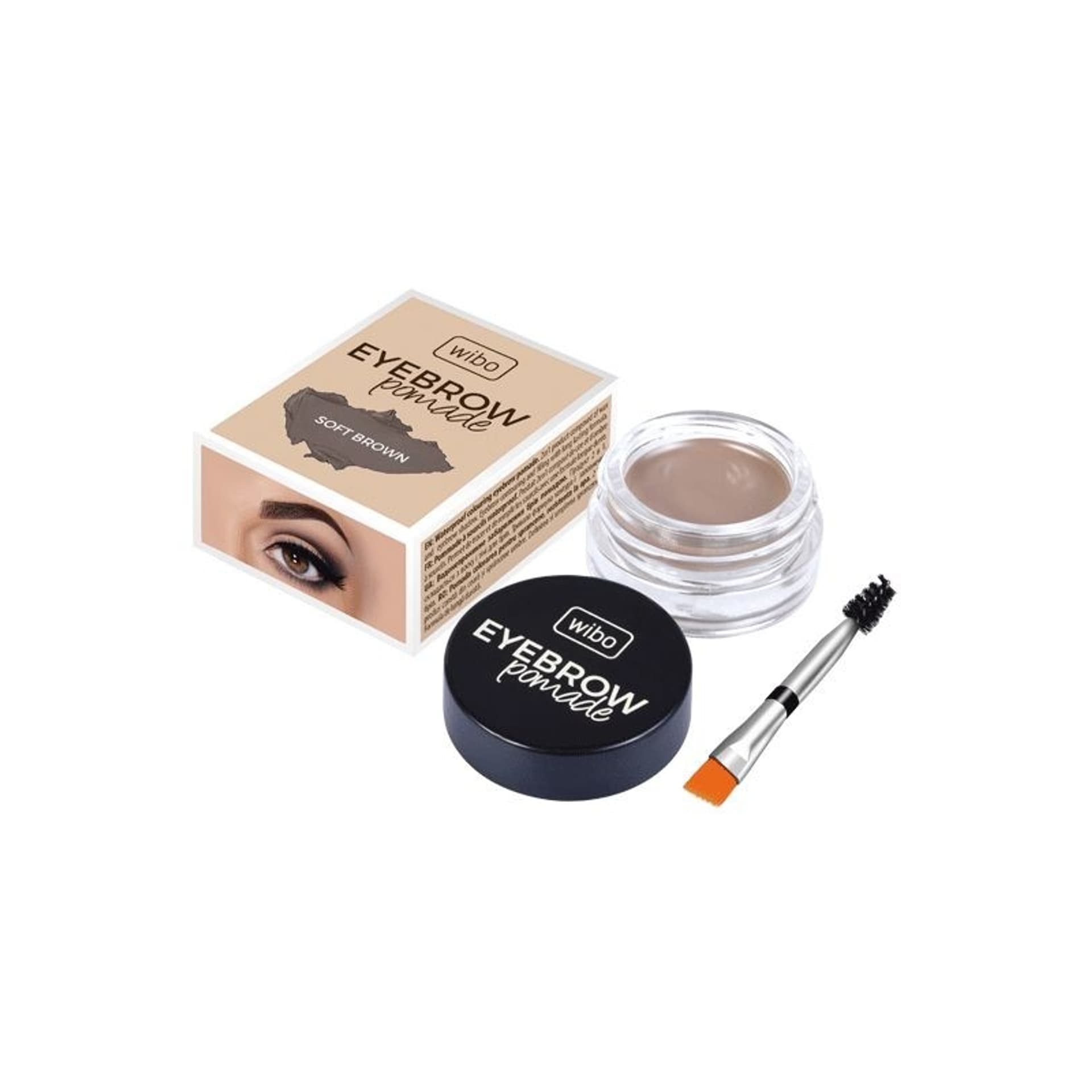 

Wibo Eyebrow Pomade wodoodporna pomada do brwi 1 Soft Brown 6g