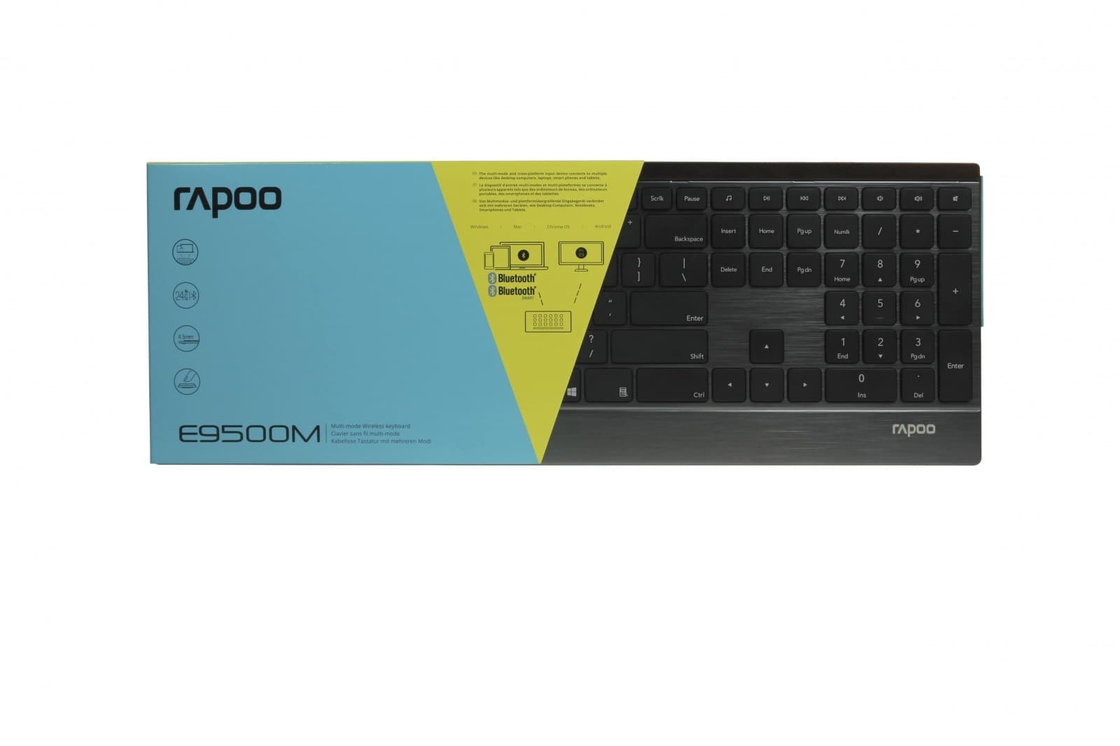 

Klawiatura bezprzewodowa Multi-Mode E9500M Czarna