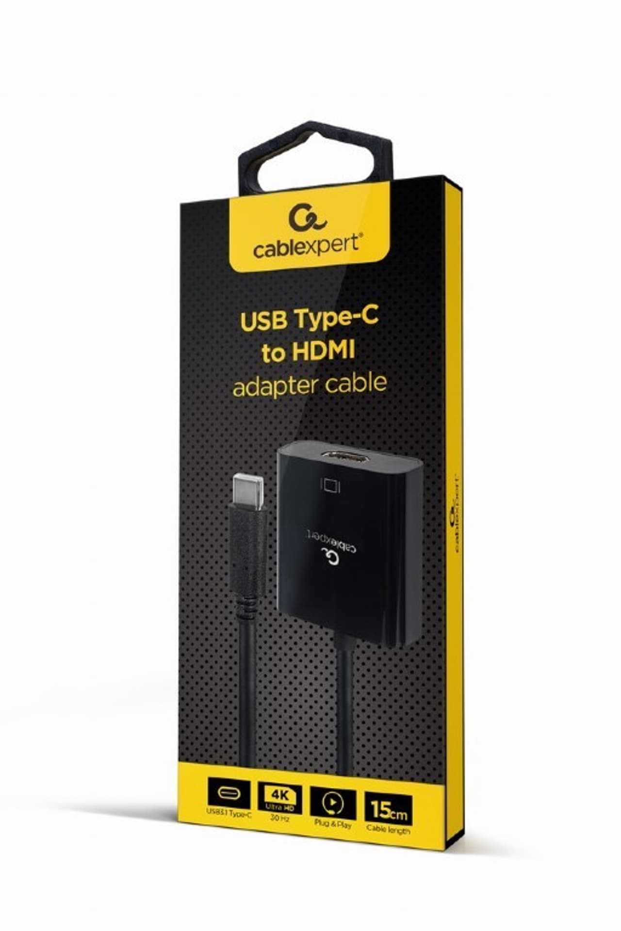 

Adapter USB-C do HDMI 4K 30Hz female 15 cm