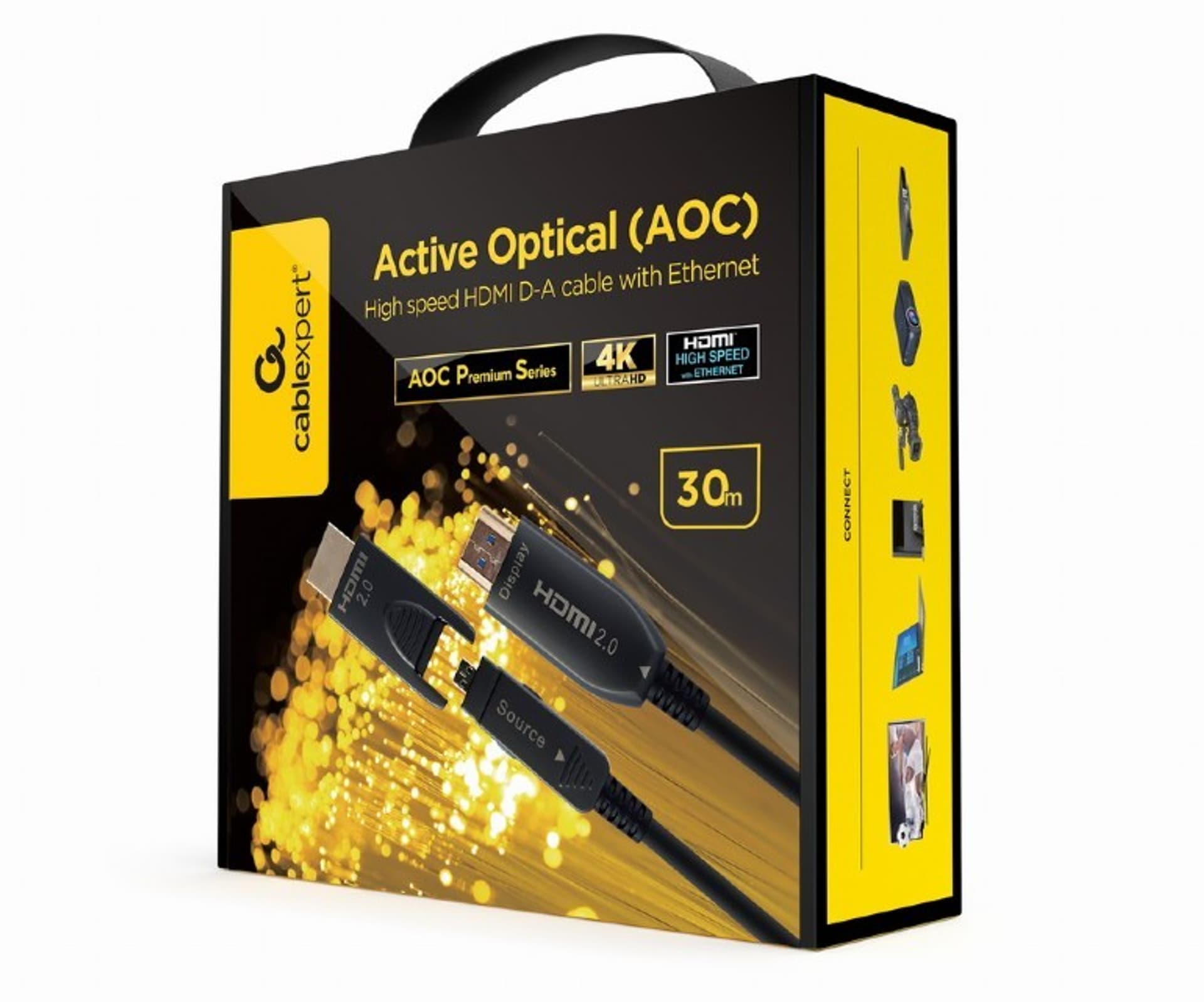 

Kabel AOC High Speed HDMI with ethernet 30 m z adapterem D/A