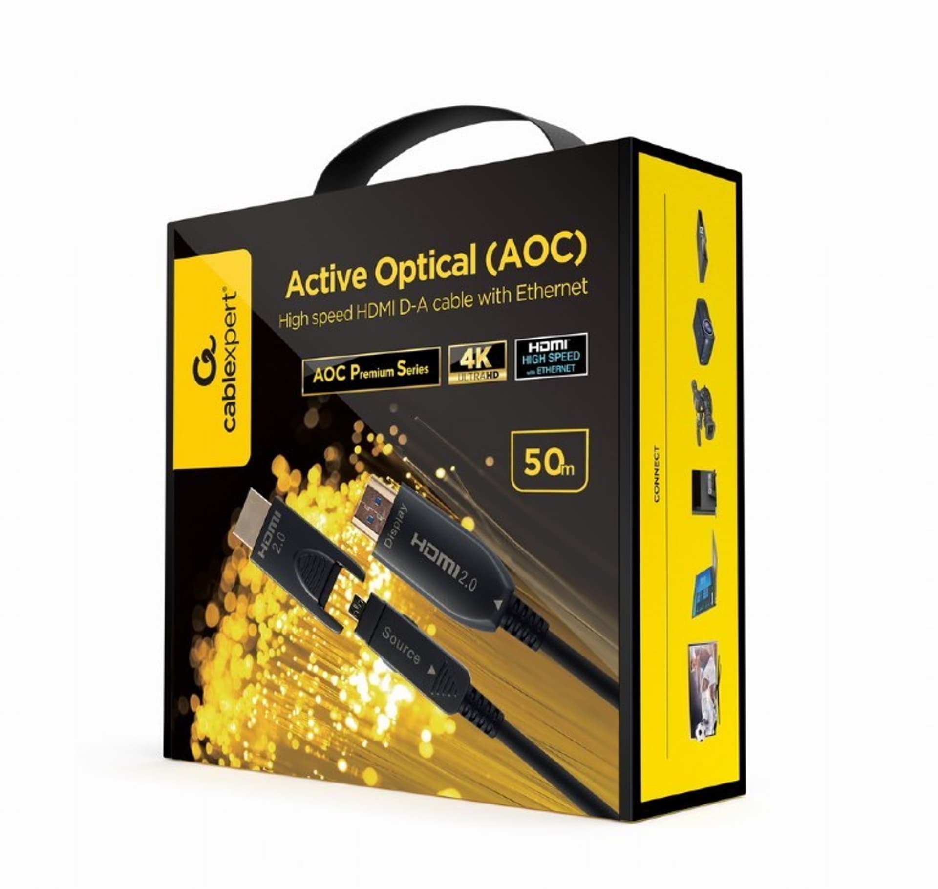 

Kabel AOC High Speed HDMI with ethernet 50 m z adapterem D/A
