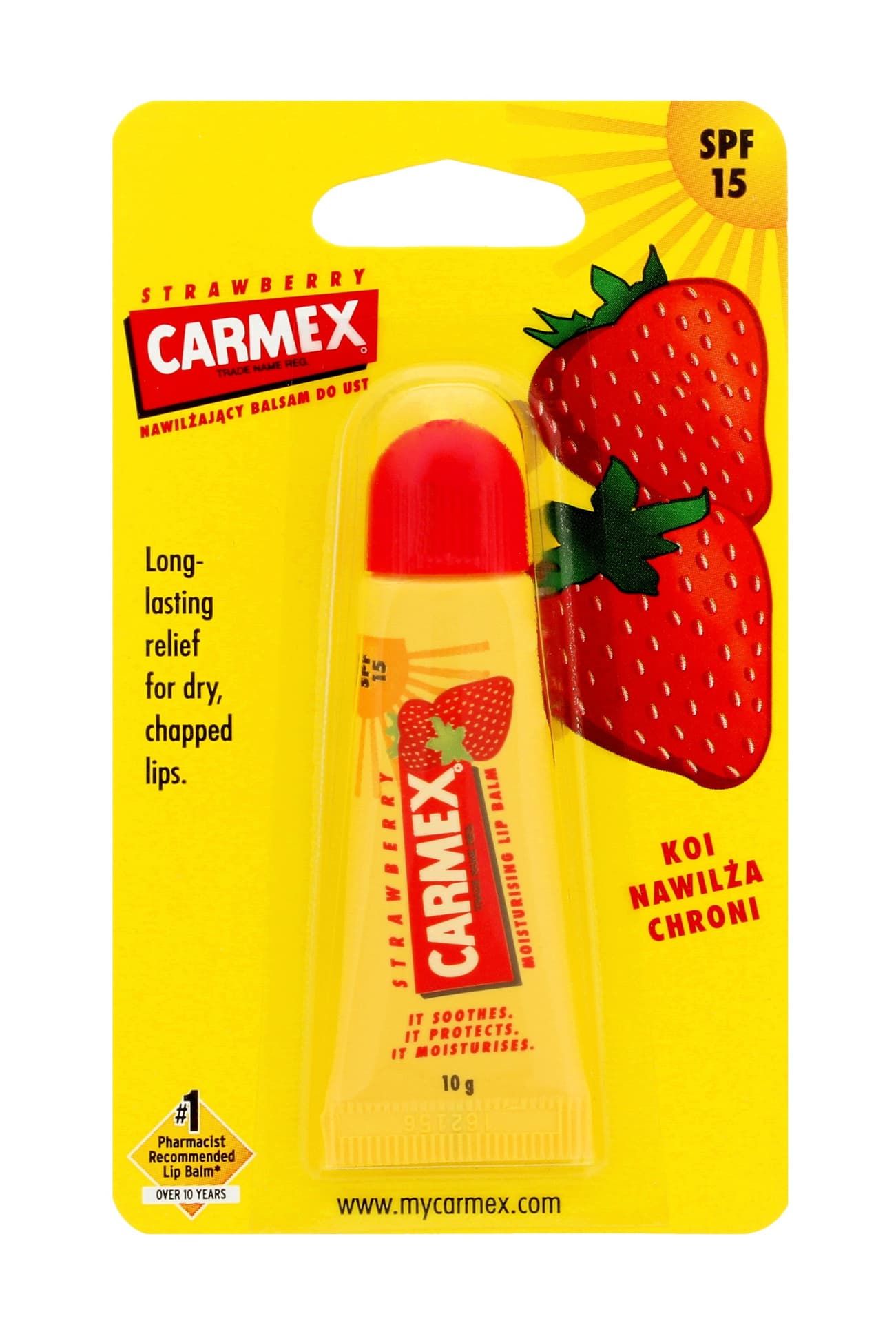 

Carmex Pomadka ochronna w tubce truskawkowa 10g