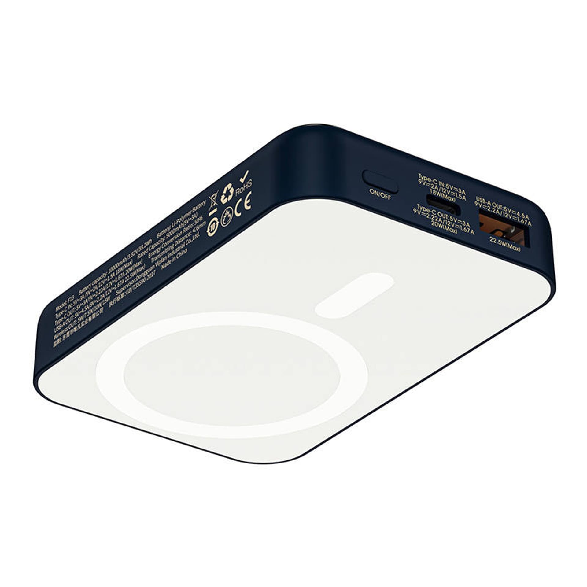 Powerbank magnetyczny Vipfan F13, 22.5W 10000mAh (niebieski)